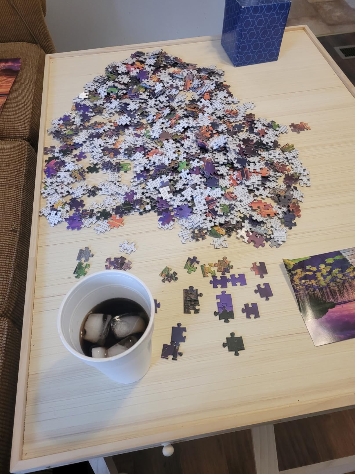 TEAKMAMA 1500 Pieces Puzzle Table, 27.6