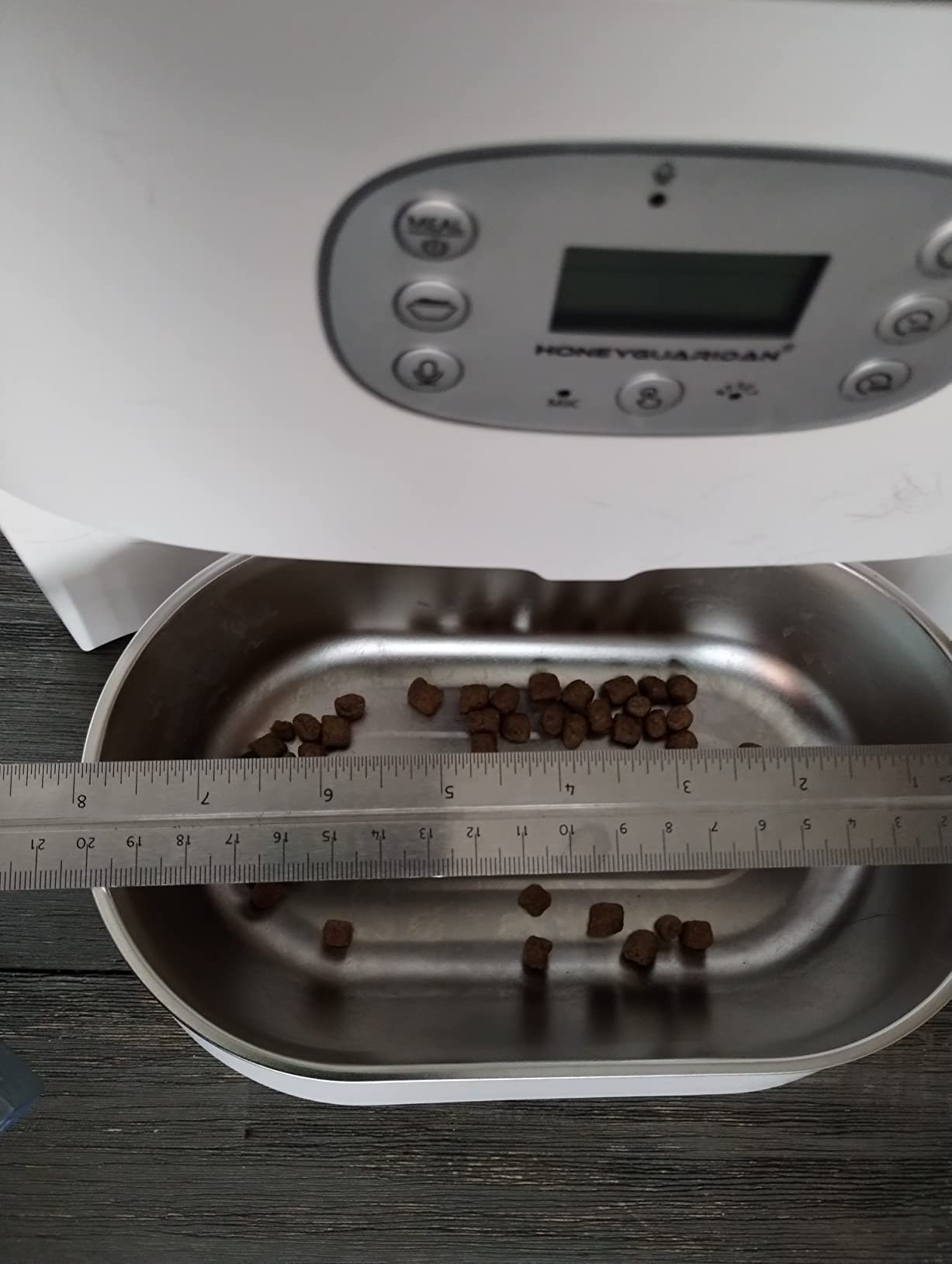 HoneyGuaridan Automatic Cat Feeder for 2 Cats, Cat Food Dispenser | Timed Cat Feeder Programmable 1-6 Meals Control, Prevent Fighting, Precise Portion, Balanced Dispense, Voice Recorder customer photo 1