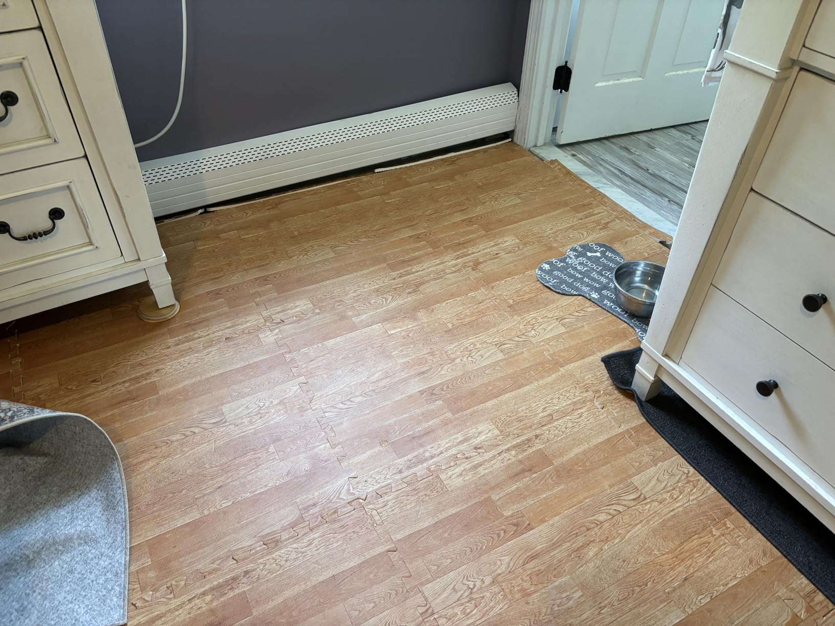 Sorbus Interlocking Wood Grain Foam Floor Tiles (24 Pack, Pine) customer photo 2