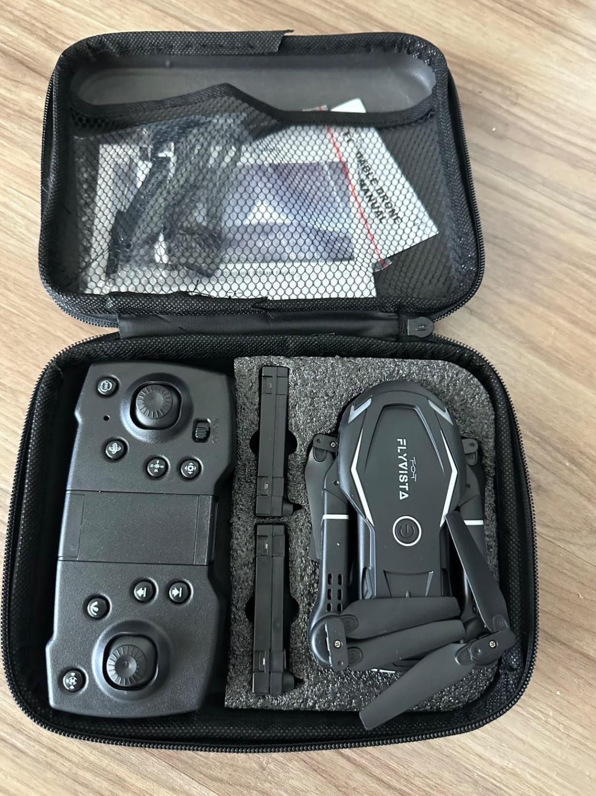 FLYVISTA Cool Mini Drone with Camera for Kids Adults Beginners, 1080P FPV Camera Remote Control Drone for Kids with 2 Batteries, One-Click Take Off/Landing, Altitude Hold, Headless Mode, 360° Flips, 3-Gear Speeds , Emergency Stop, Toys Gifts for Adults Beginner and Kids customer photo 1