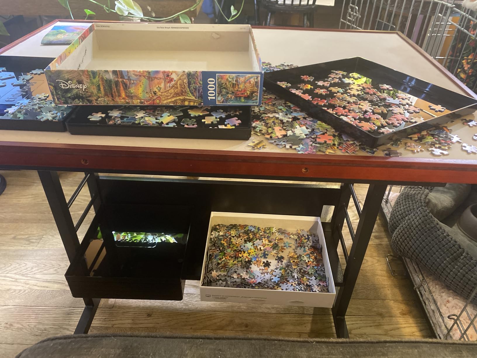 Becko US 1500 Piece Tilting Puzzle Table with 5 Drawers & Protective Cover customer photo 2