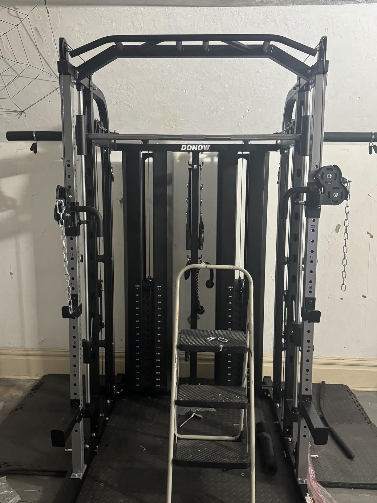 DONOW Smith Machine with Weight Stacks Home Gym System Cable Crossover customer photo 2