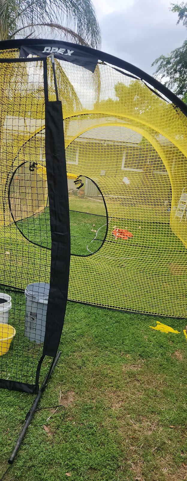 Apex Sports Portable Batting Cage 22x12x8 Ft, Baseball & Softball Net Cage customer photo 2
