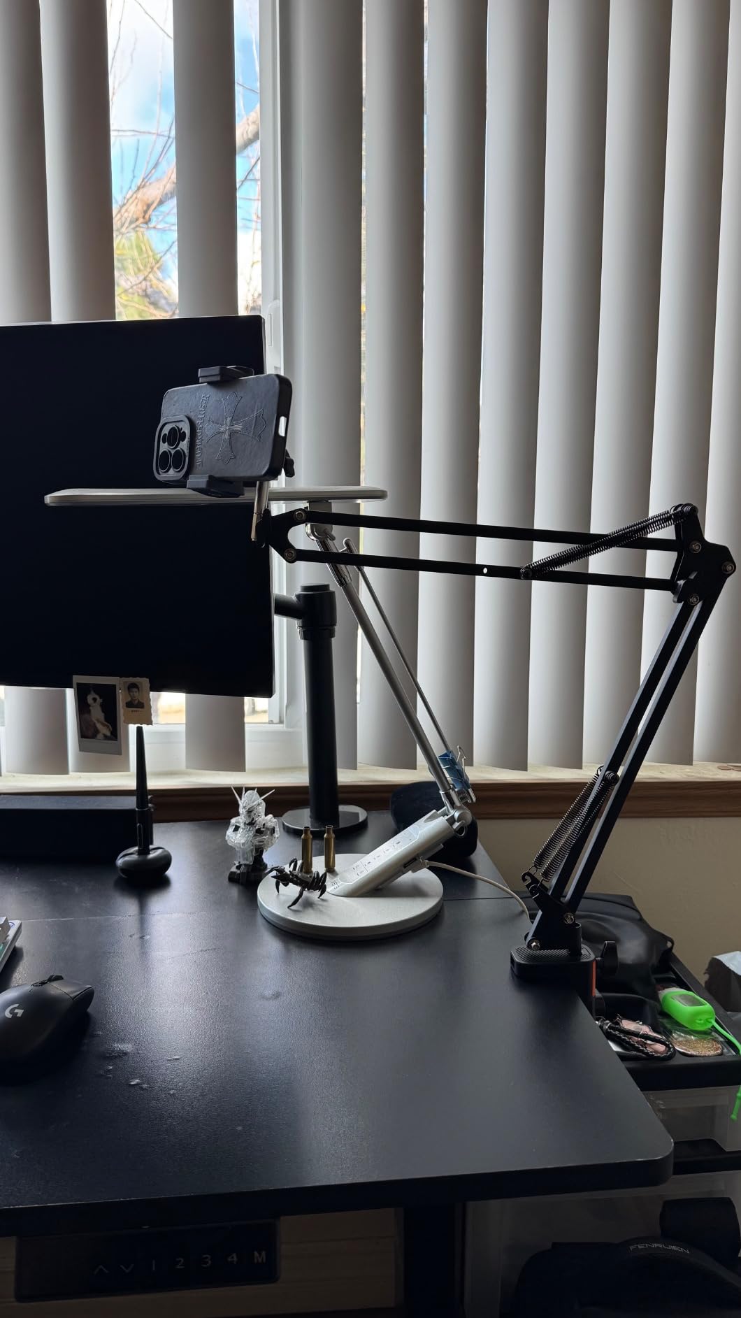 UBeesize Overhead Phone Mount, Flexible Webcam Arm with Phone Holder and Ball Head, Overhead Tripod for Phone Drawing Live Streaming Cooking Flat Photography customer photo 2