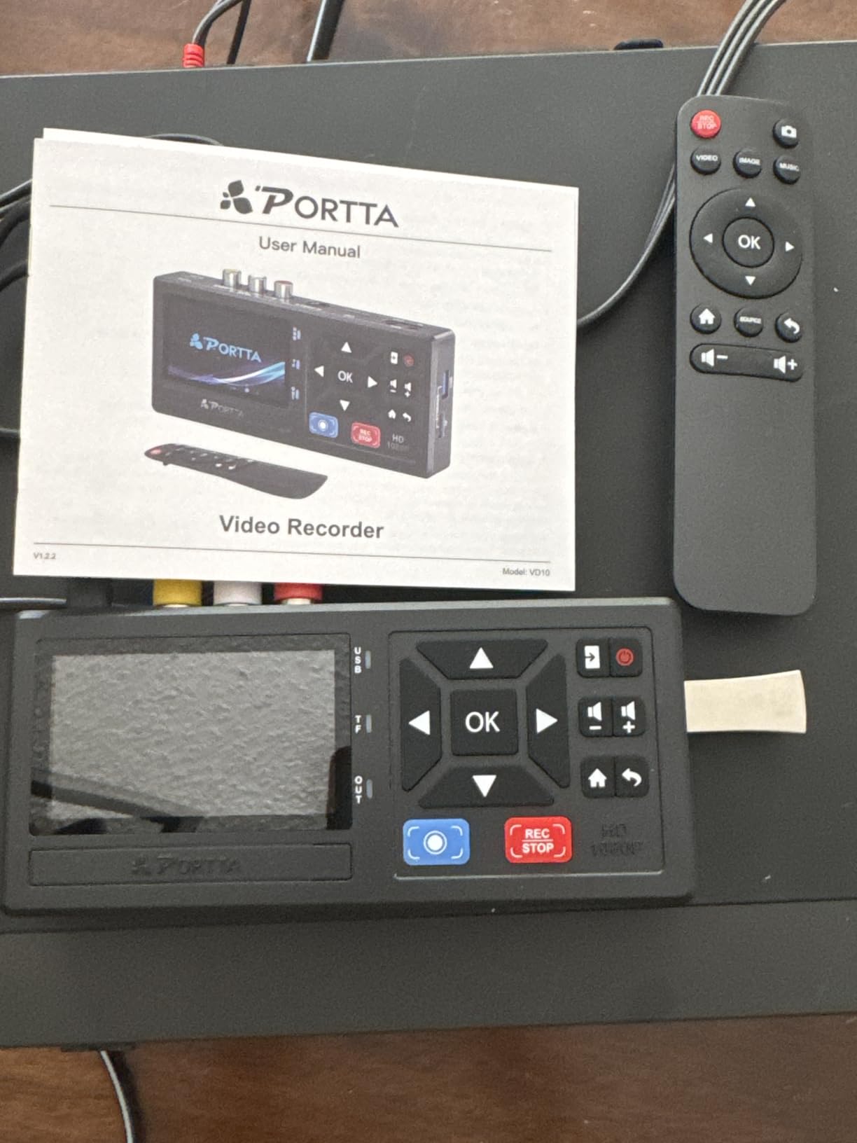 Portta VHS to Digital Converter, Video to Digital Recorder with Remote, Compatible with VHS, VCR, DVR, DVD, Hi8, Mini DV, Gaming Consoles (VCR, VHS/DVD Player, Camcorder Required) customer photo 1