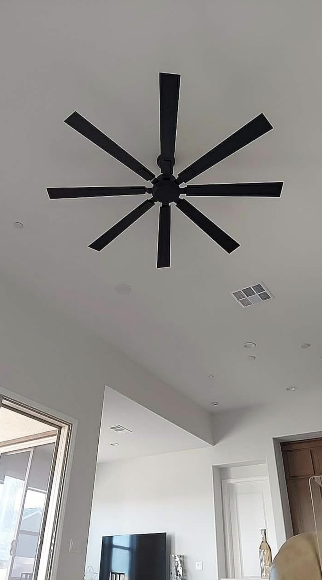 ZMISHIBO 72 Inch Ceiling Fan No Light with Remote Control, 8 Blades customer photo 1