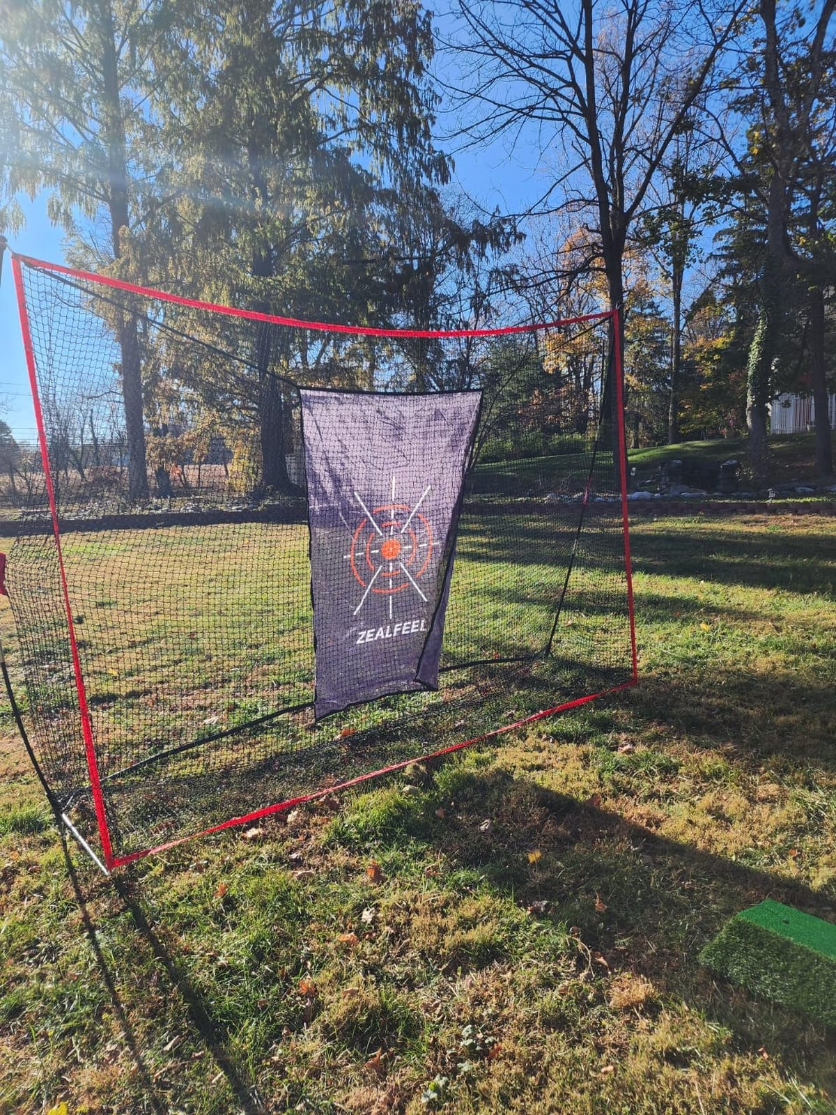 ZEALFEEL Golf Net, 10 x 7 ft Hitting Practice Set with Chipping Net customer photo 1