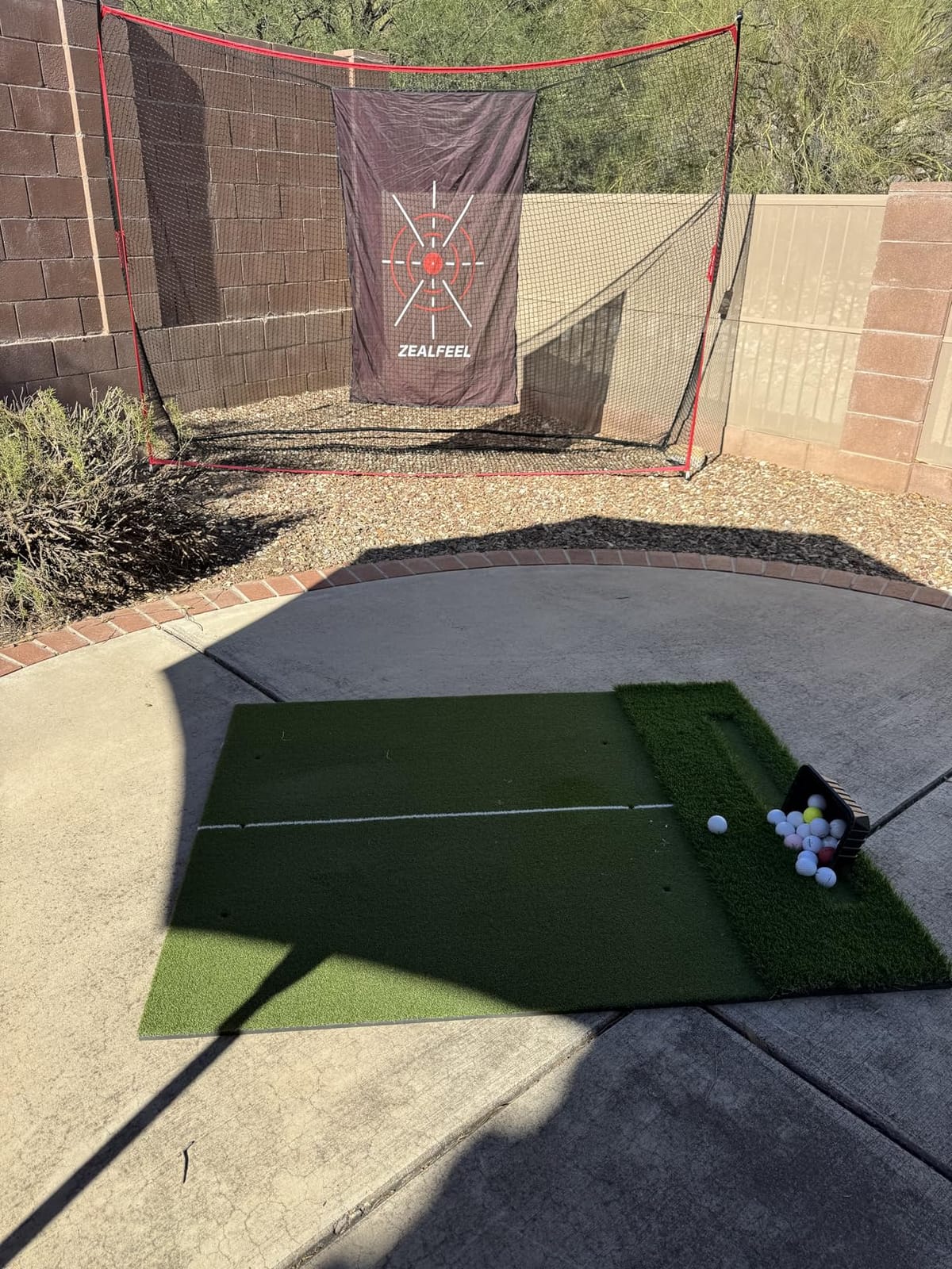 ZEALFEEL Golf Net, 10 x 7 ft Hitting Practice Set with Chipping Net customer photo 2
