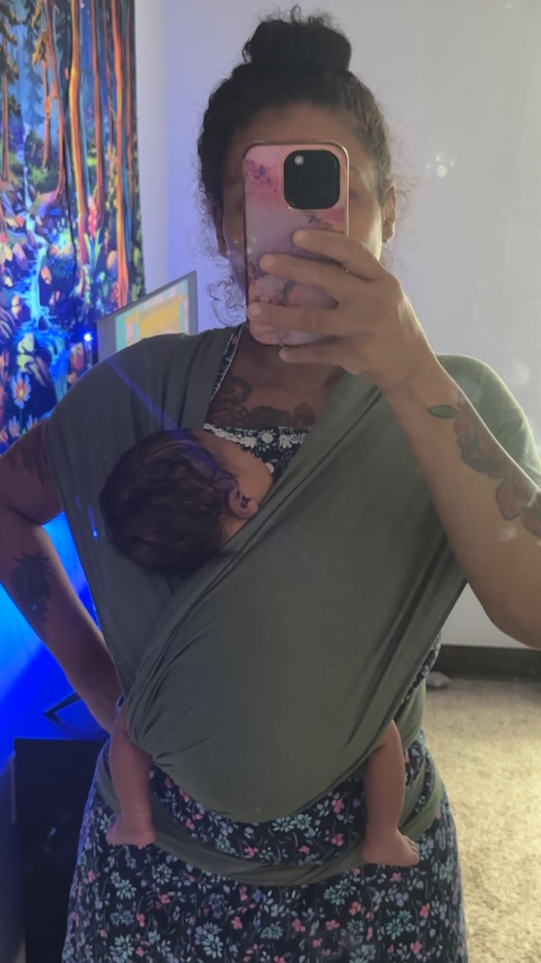 Solly Baby Wrap, Newborn to Toddler Baby Carrier (8-25 Lbs), Spelt customer photo 2