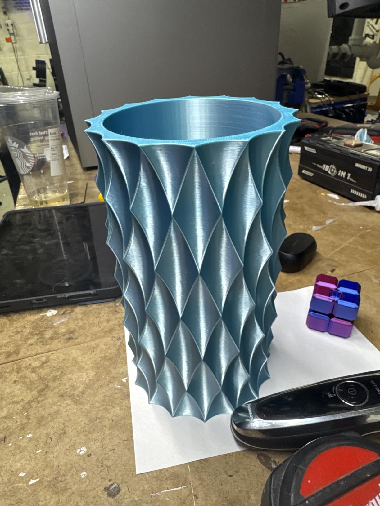 QIDI PLUS4 3D Printer, 65℃ Chamber Heating, 370°C Integrated Nozzle | fully auto leveling, 600mm/s high speed printing, 305x305x280mm large build volume, support pps-cf, unbox to print in 10 min customer photo 2