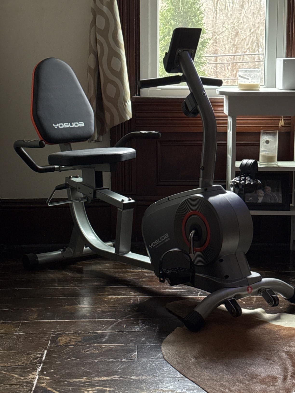 YOSUDA Recumbent Exercise Bike for Home，Magnetic Staionary Bike for Seniors customer photo 1