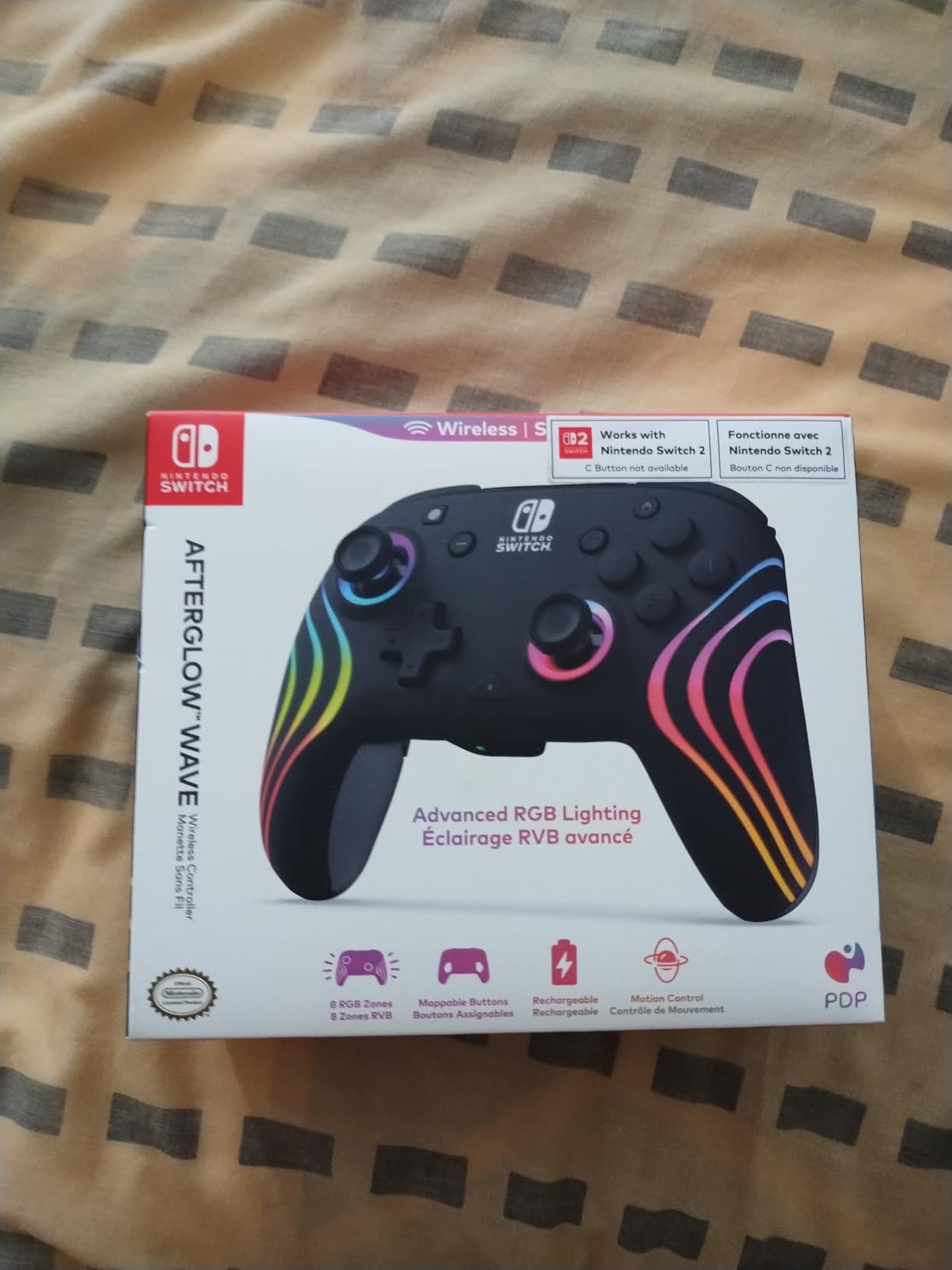 PDP Afterglow Wave Wireless RGB Gaming Controller for Nintendo Switch 2/Lite/OLED customer photo 1