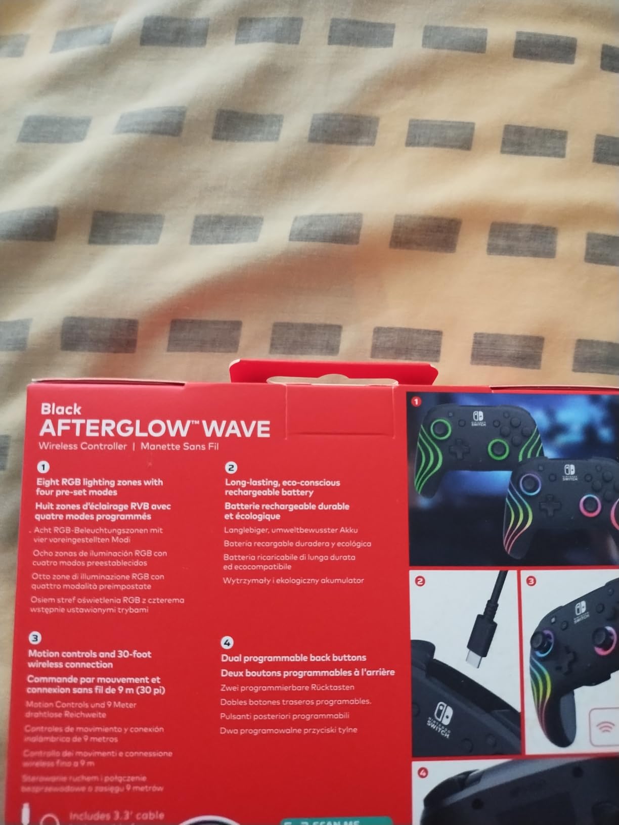 PDP Afterglow Wave Wireless RGB Gaming Controller for Nintendo Switch 2/Lite/OLED customer photo 2
