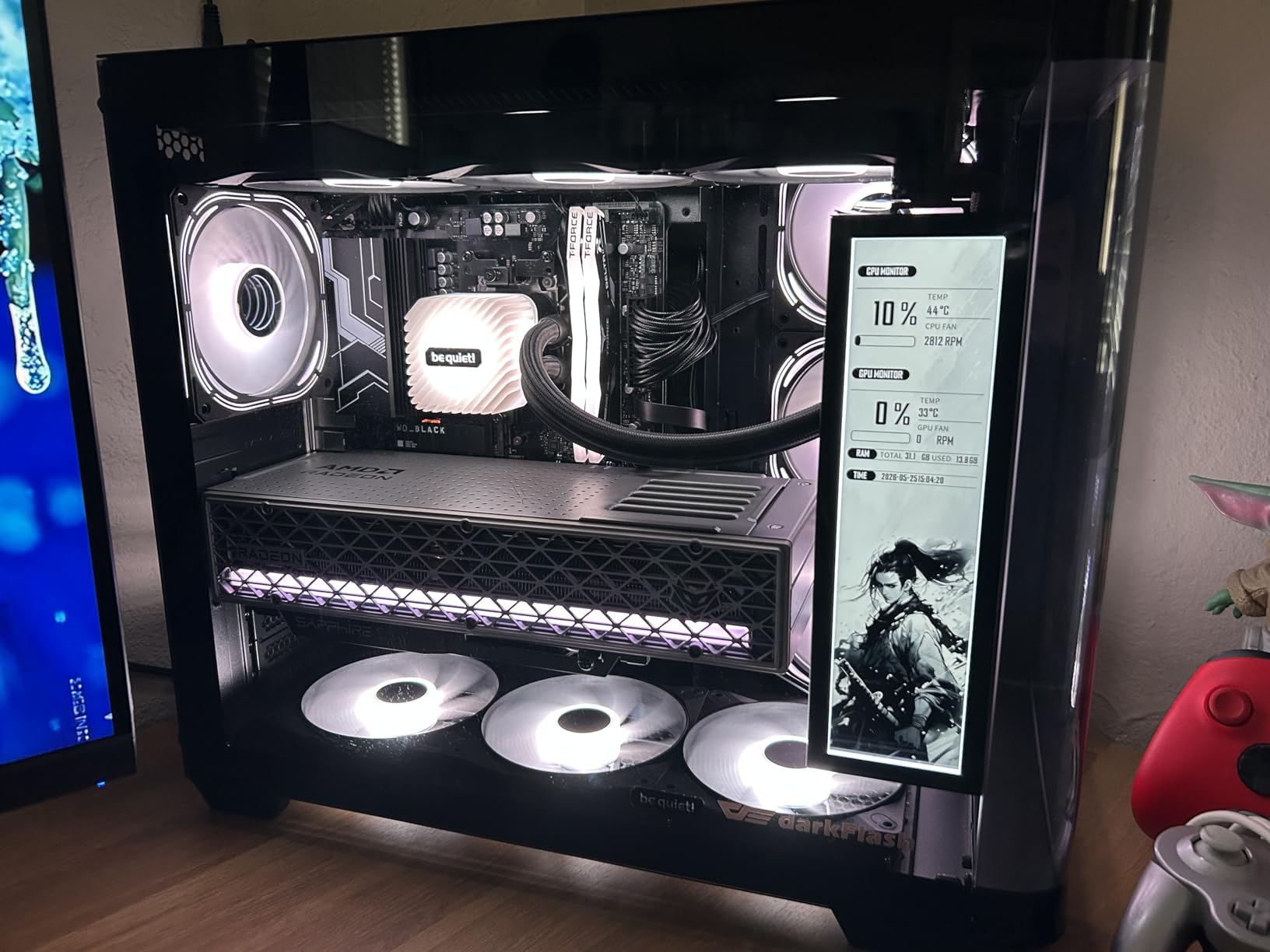 be quiet! Light Loop 360mm Black CPU Liquid Cooler for Heavily Overclocked Systems, 3X Light Wings LX 120mm PWM high-Speed ARGB Fan, Stylish ARGB Cooling Block, Extremely high Cooling Performance customer photo 1