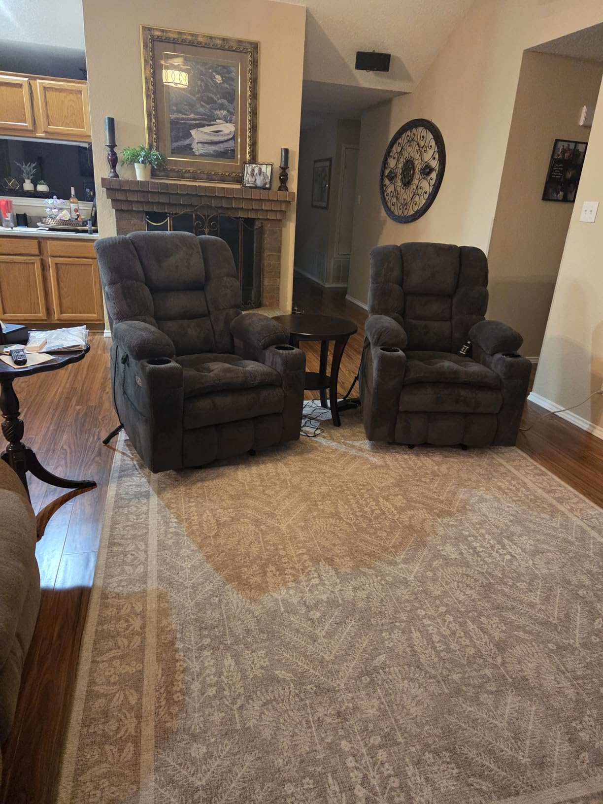 MCombo 3 Motor Power Lift Recliner, Heat and Massage, 7631, Small customer photo 1