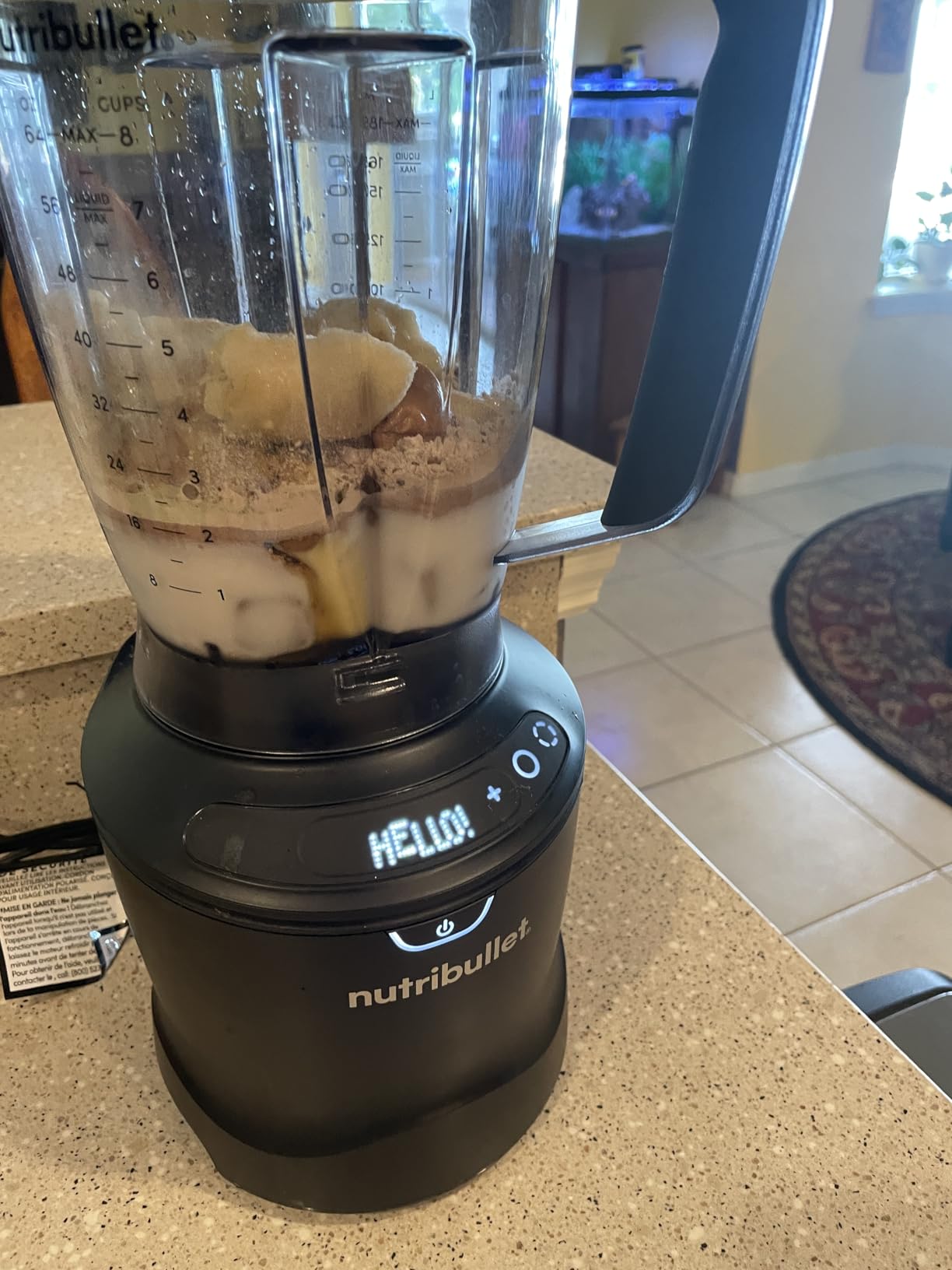nutribullet SmartSense Blender Combo, 1400W, 64oz Pitcher, 32oz & 24oz Cups, 5-Speed, Smoothies, Ice and Frozen Fruit, Nut Milk, Soup, Matte White, NBF50700AW customer photo 2