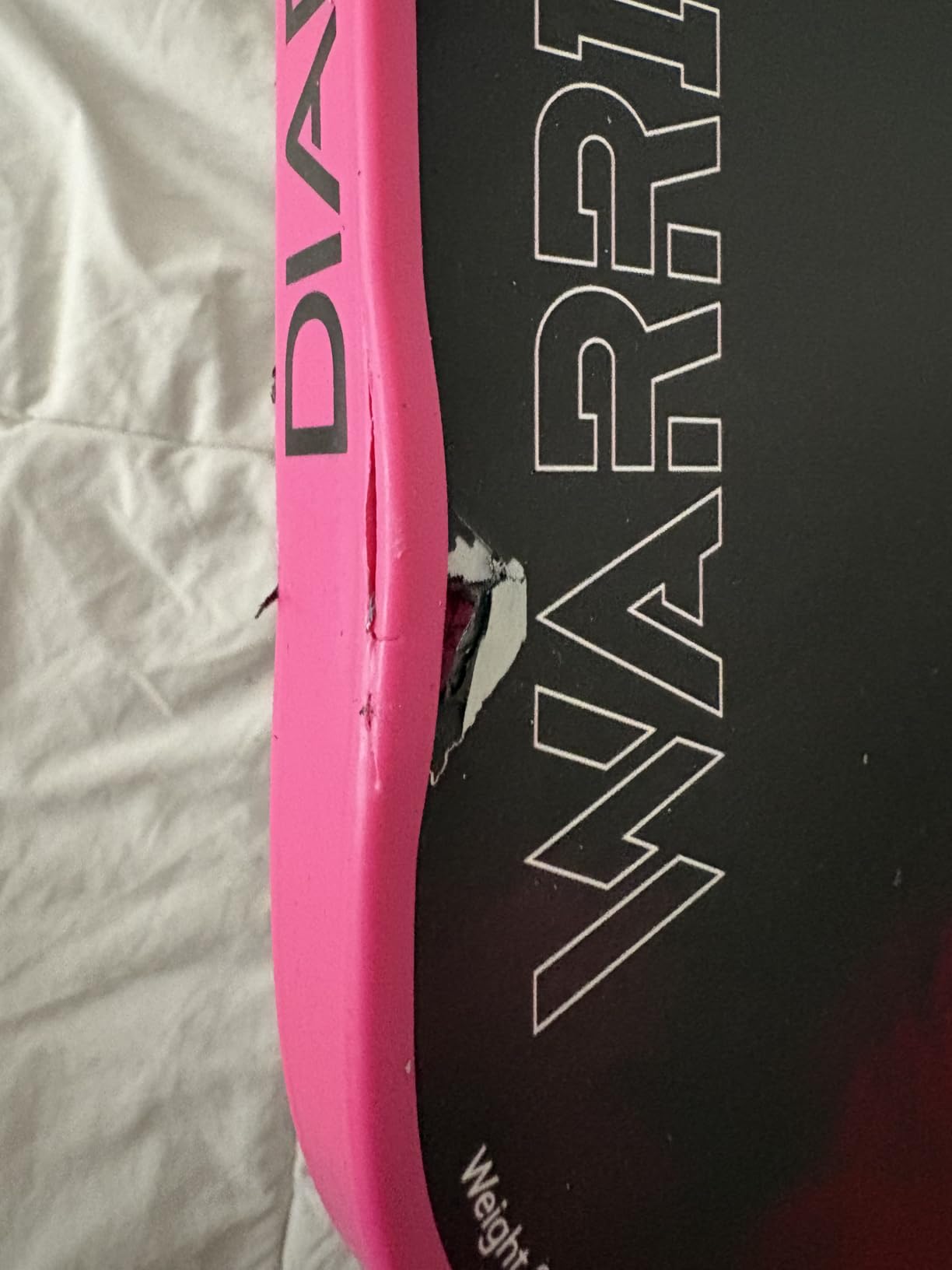 Diadem Warrior Pickleball Paddle | Carbon Fiber Face, 3X L-Core Hybrid Nomex Polymer Honeycomb Core, Grit Paint Surface for Spin, Control and Power | Indoor/Outdoor | USAPA Approved customer photo 1