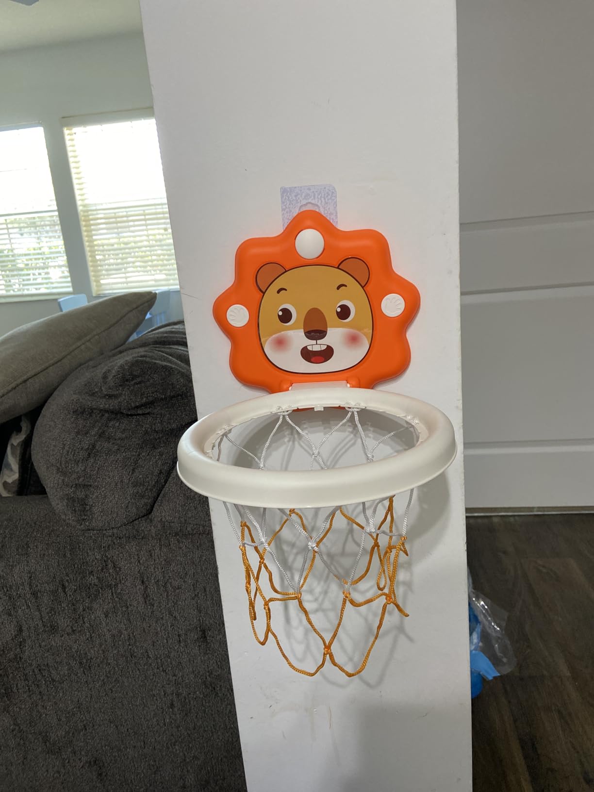 Mini Basketball Hoop Indoor for Kids - Portable Height Adjustable Suction Cup Basketball Hoop for Door & Glass with 2 Balls & Pump - Indoor Toys & Birthday Gifts for 3 4 5 Year Old Boys Girls customer photo 1