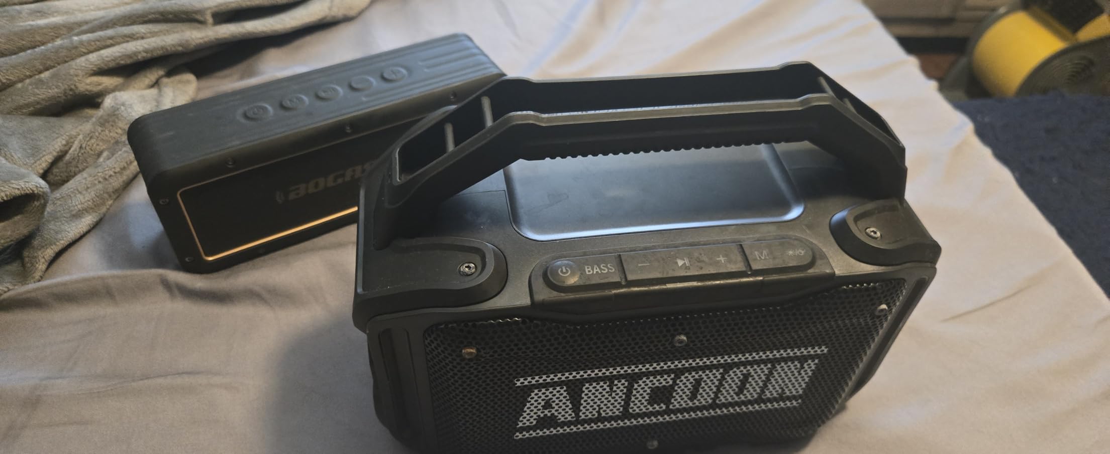 ANCOON Speakers Bluetooth Wireless: 80W(Peak) Loud Speaker with Bass, 20H Playtime, IPX6 Waterproof, Large Jobsite Speakers for Work, Outdoor, Workshop, Garage, Portable Speaker with TWS (Black) customer photo 1