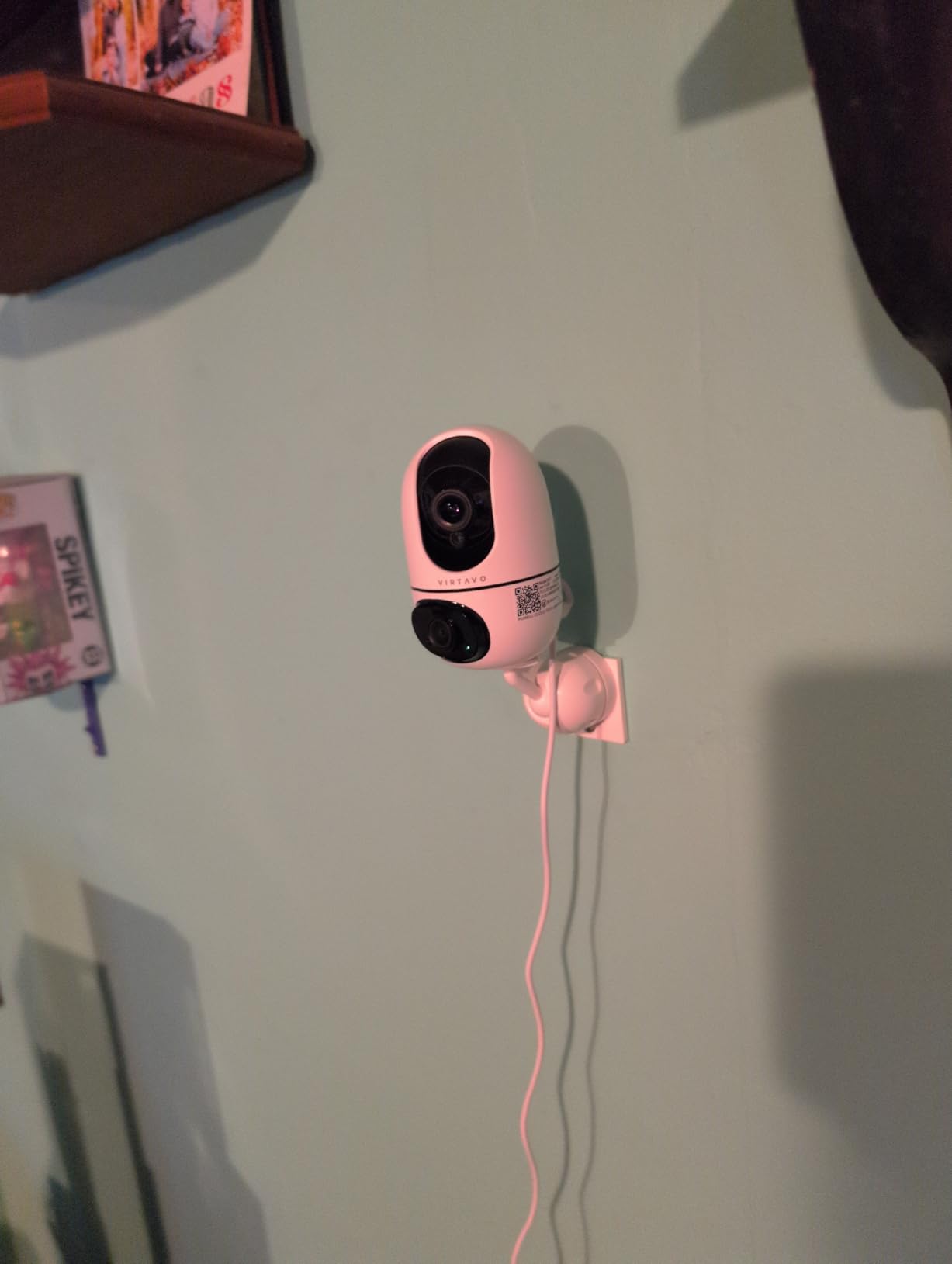VIRTAVO Pet Camera Indoor No Subscription, for Dog Cat Baby, 360° PTZ customer photo 1