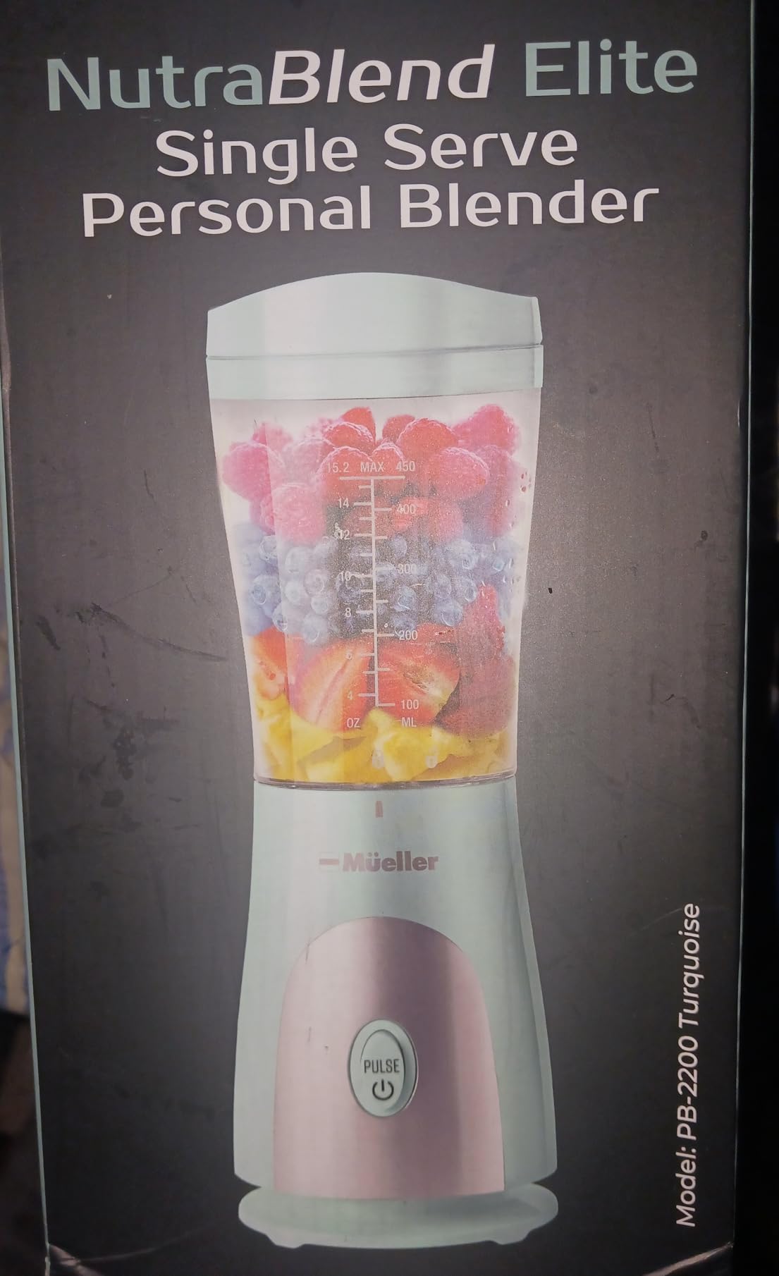 Mueller Smoothie Blender for Smoothies - Personal Blender for Shakes, Frozen Drinks, Baby Food & More, 15oz Travel Cup and Lid, Durable Stainless Steel Blades for Powerful Blending Performance customer photo 2