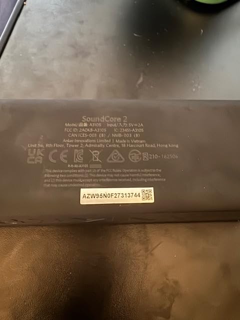 Soundcore Anker 2 Portable Bluetooth Speaker, Stereo Sound, IPX7 | BassUp, 24H Playtime, Bluetooth 5, Wireless Speaker for Home, Outdoors, Travel-Beige customer photo 2