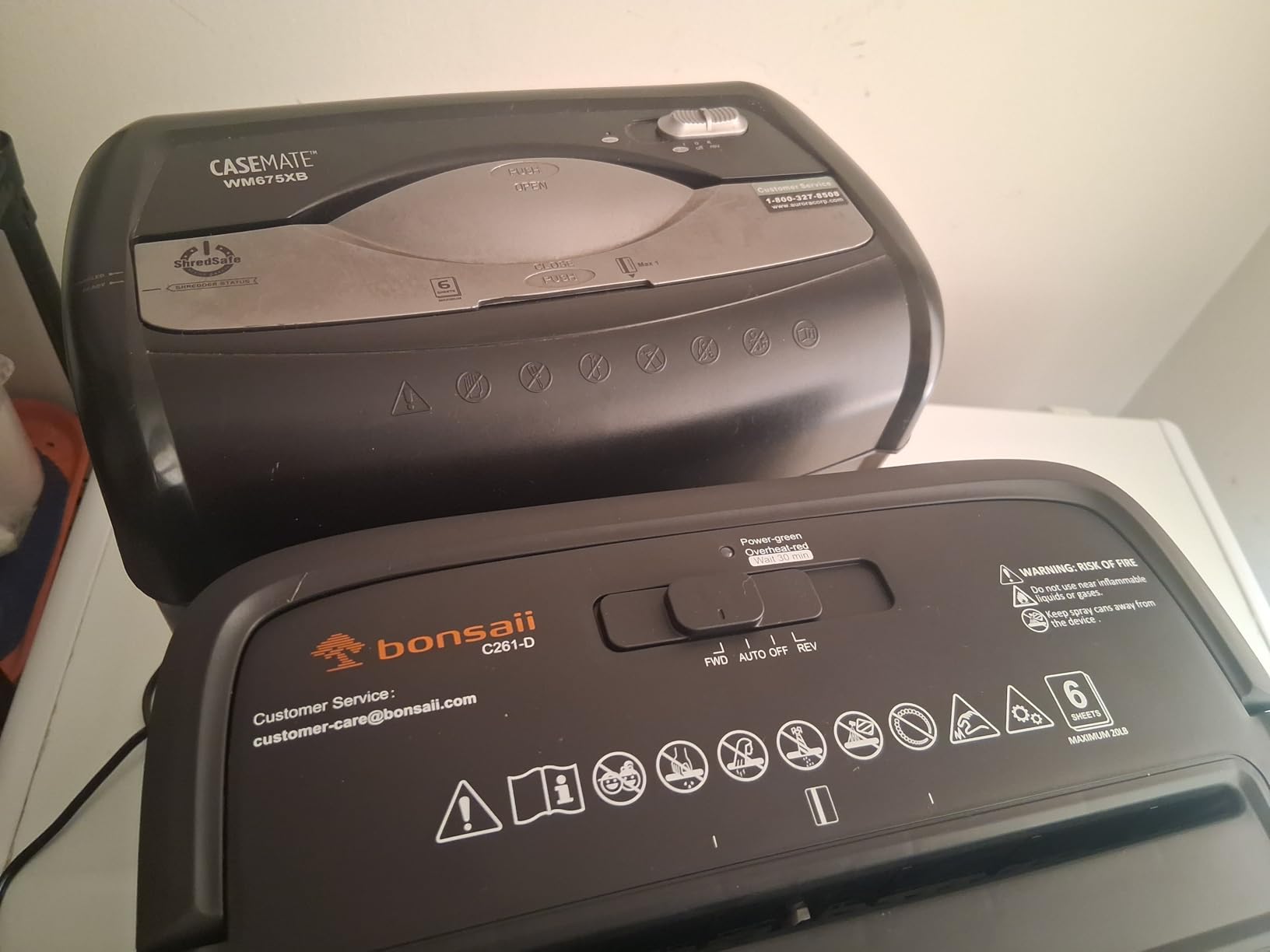 Bonsaii 9-Sheet Crosscut Paper Shredder for Home, P-4 Security Level customer photo 2