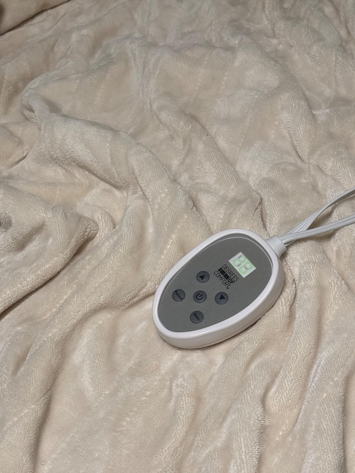 King Size Heated Blanket, Fleece Electric Blanket with Dual Controllers customer photo 1