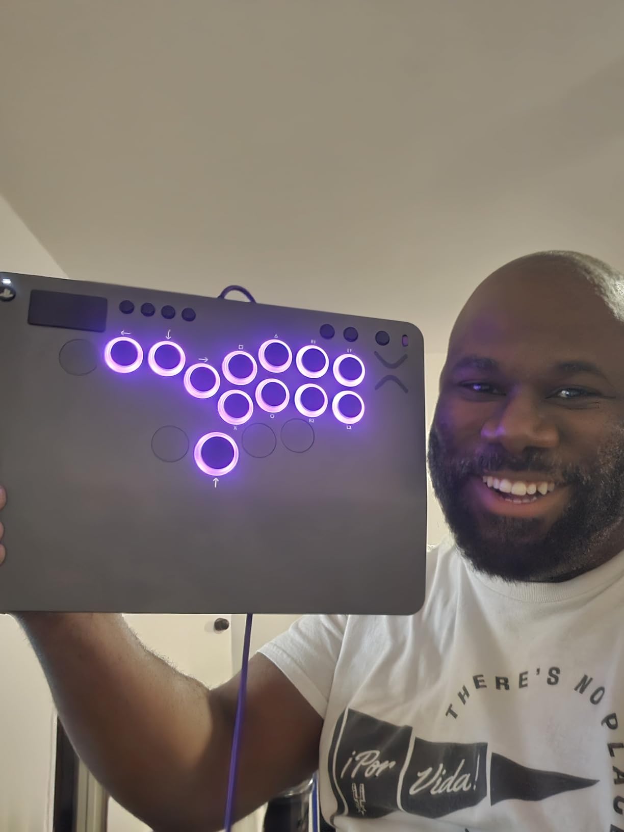 Turtle Beach Victrix Pro KO Leverless Esports All Button Fight Stick, PS5 | PlayStation, PS4, Windows PC, Tournament Arcade Controller, 16 Cherry Switches, Slim Design, RGB Lighting, USB-C Cable, Gray customer photo 1