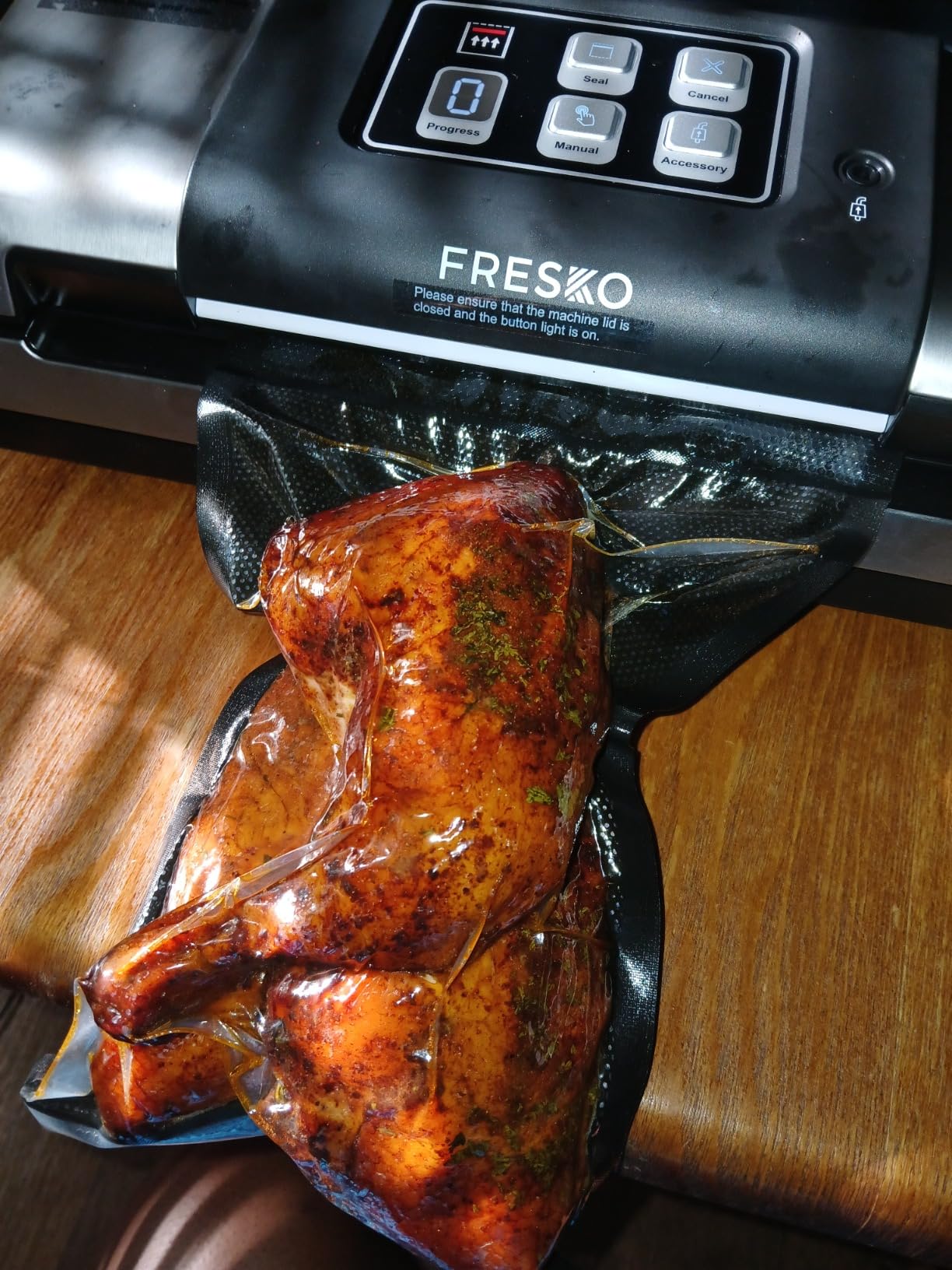 FRESKO Automatic 95Kpa Food Vacuum Sealer Machine, Auto Dry-Wet Detection customer photo 2