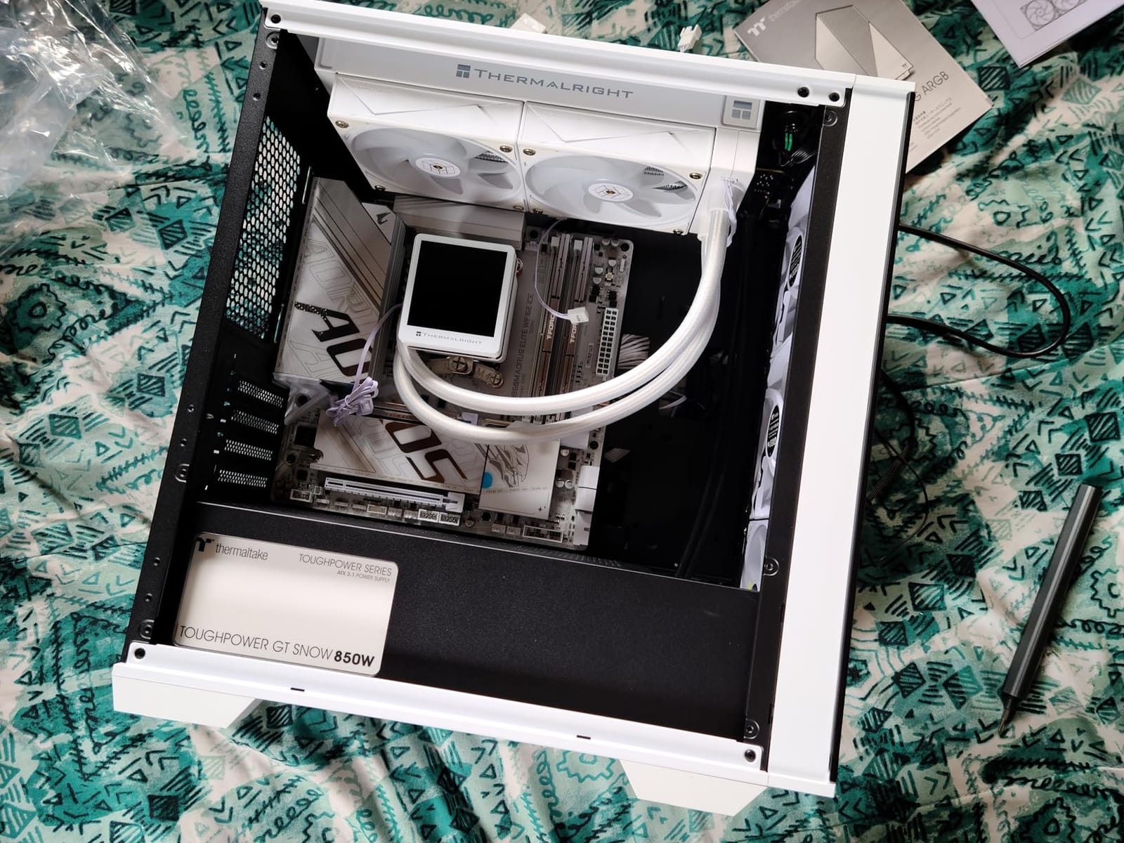 Thermaltake Toughpower GT 850W Snow ATX 3.1 Power Supply; 80 Plus Gold Efficiency; Smart Zero Fan; Native 600W PCIe 5.1 Connector; PS-TPT-0850FNFAGU-W; 5 Year Warranty customer photo 1