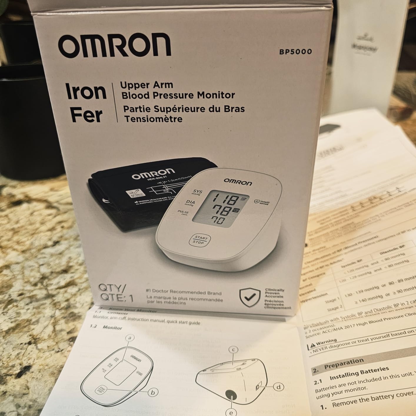OMRON Iron Blood Pressure Monitor & Upper Arm Blood Pressure Cuff customer photo 2