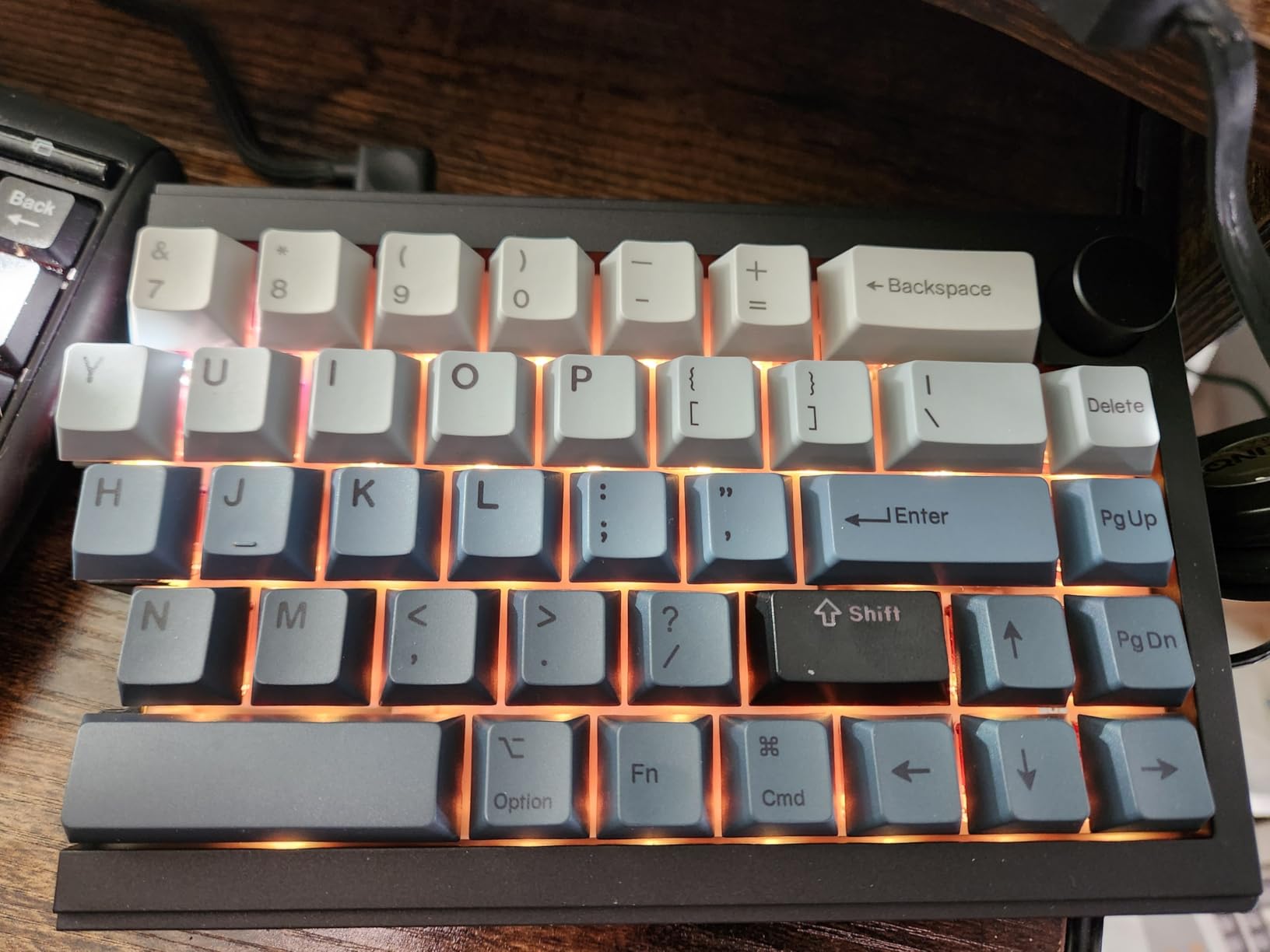EPOMAKER Split65 QMK/VIA Programmable Keyboard, Wireless Mechanical Keyboard in 2.4Ghz/BT/Type-C, Ergonomic Gaming Keyboard in Split Layout with RGB Backlit (Flamingo Switch) customer photo 1