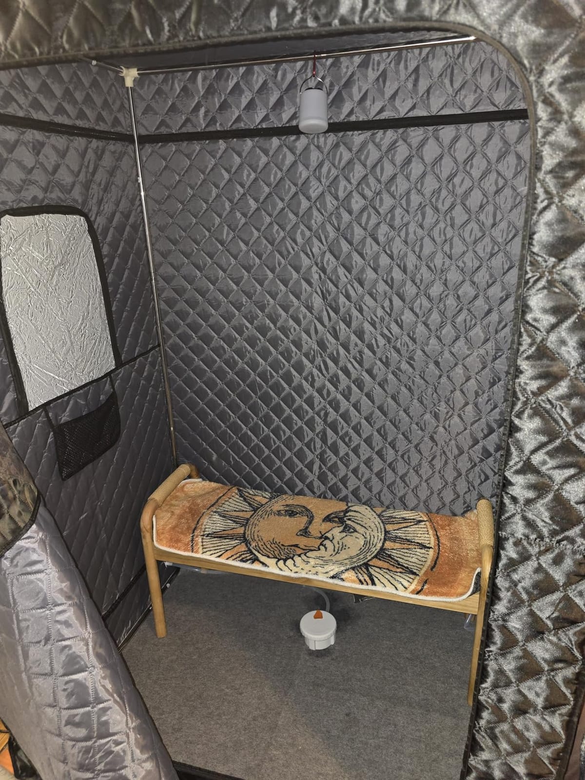 Tehanld 2 Person Portable Steam Sauna for Home, Black customer photo 2