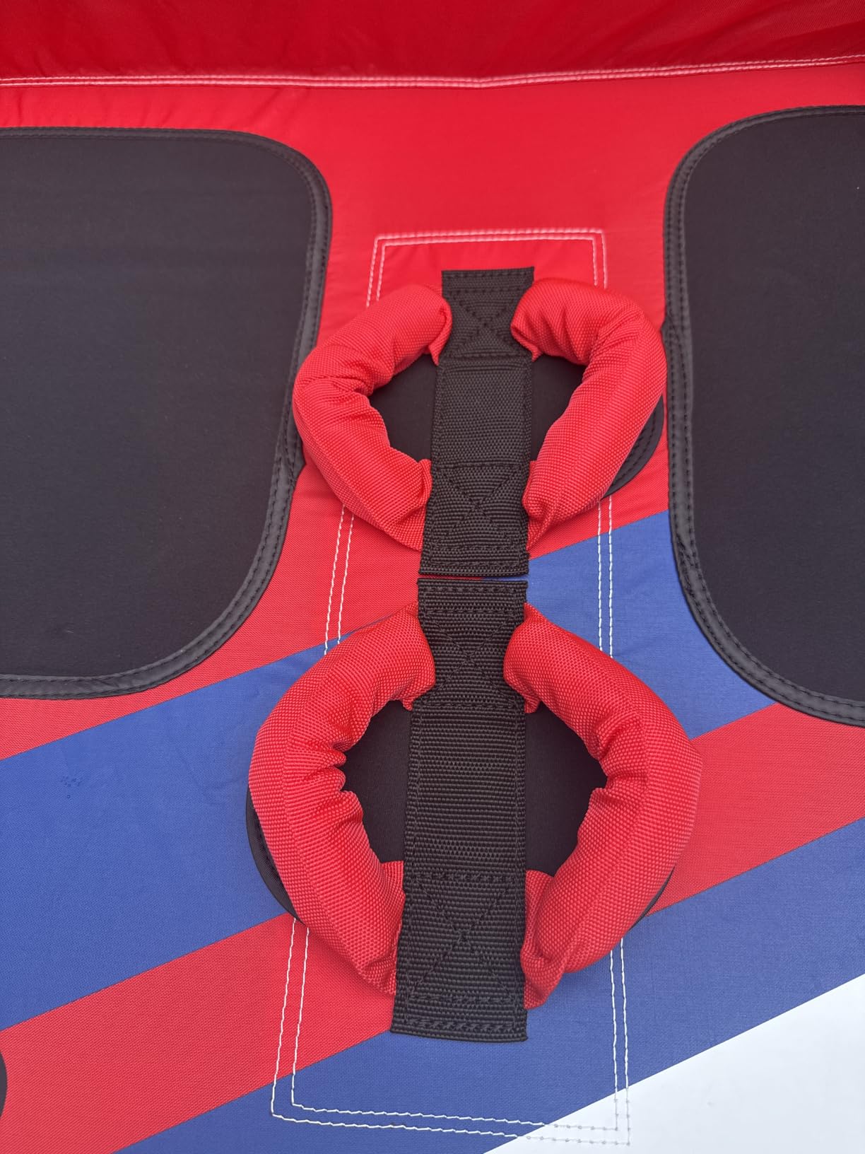 ZOOMBROS Towable Tubes for Boating 2-3 Person, Front/Back Tow Points Sofa Style Boat Tubes and Towables, Holds 340-510 lbs Large Capacity, Premium Nylon Cover for Adults customer photo 2