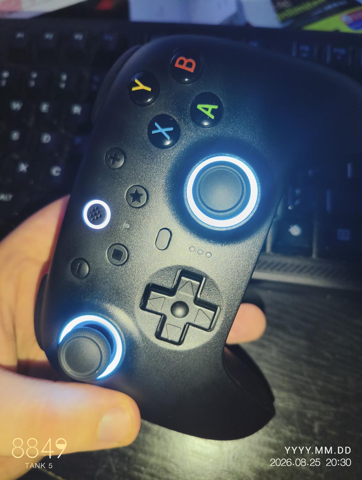 8Bitdo Ultimate 2 Wireless Controller for PC, Apple, Steam & Android, Black | TMR Joysticks, Hall/Tactile Triggers, 8Speed 2.4G, 1000Hz Polling Rate, Motion Control, RGB Fire Ring, Charging Dock customer photo 2