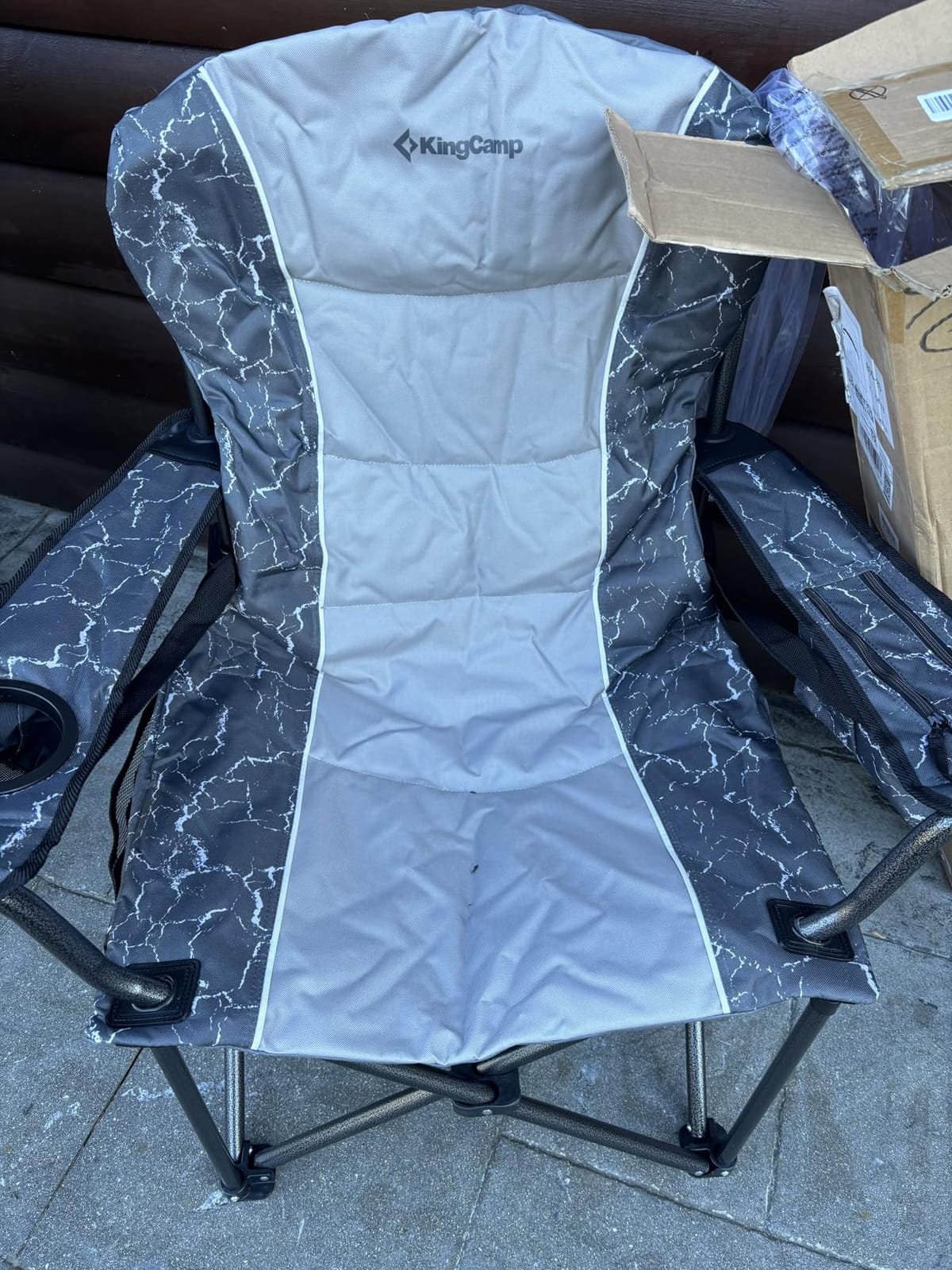 KingCamp Oversized Camping Chair, 550lb Heavy Duty with Lumbar Support customer photo 2