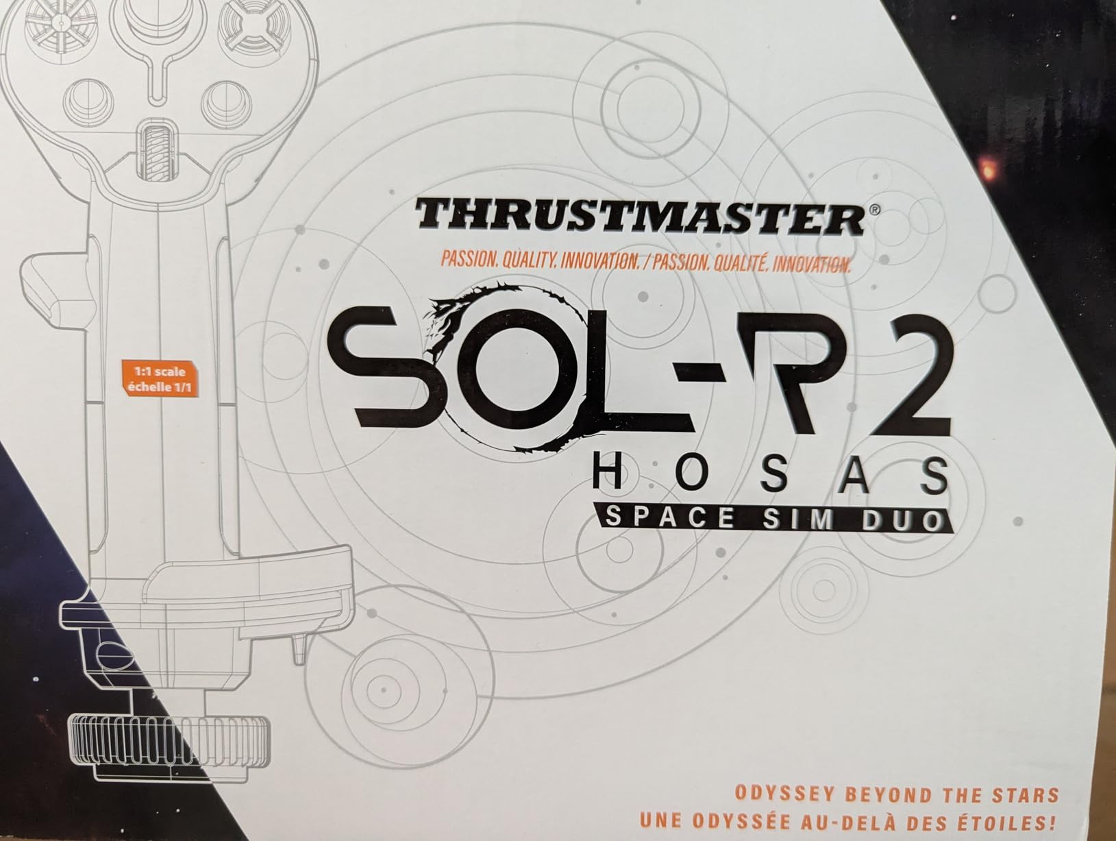 Thrustmaster Sol-R2 HOSAS Dual Space Combat Flight Joystick Set - PC | 88 programable actions buttons, 2 detachable grips, 2 throttles, zero drift, interchangeable rests, backlit sci-fi design customer photo 1