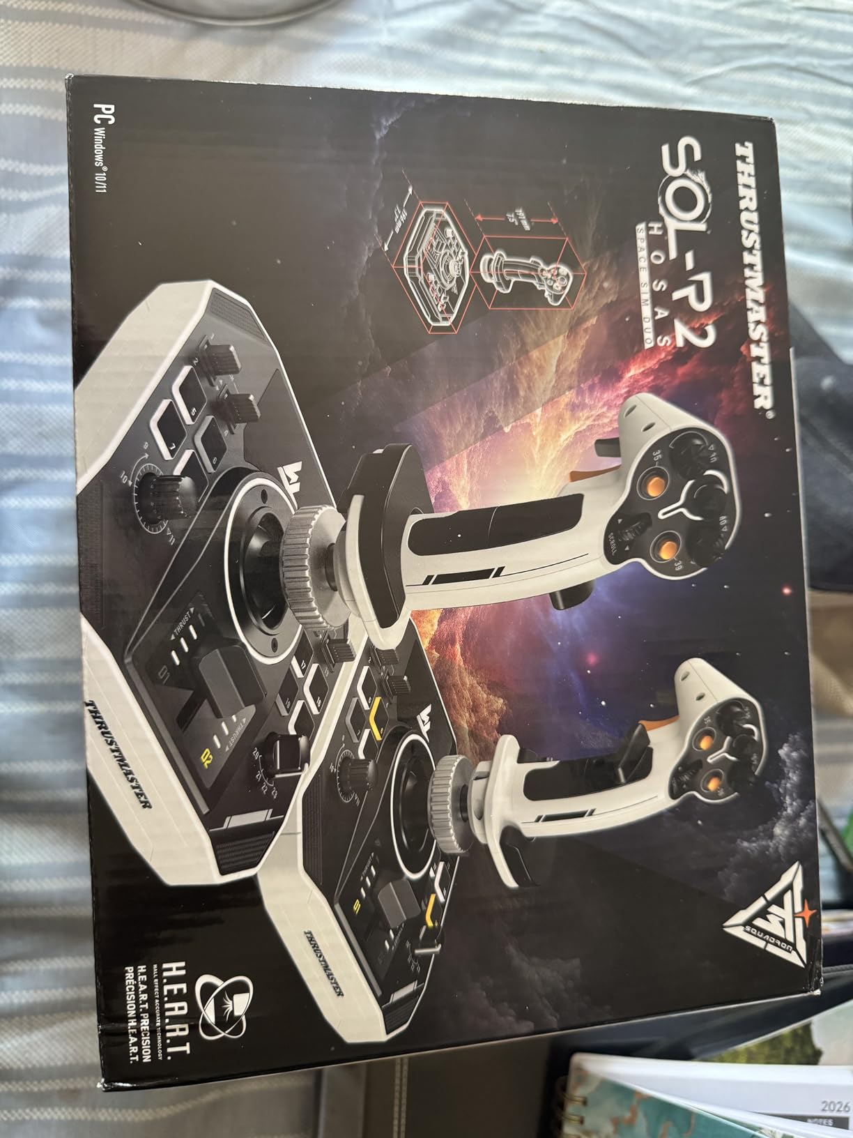 Thrustmaster Sol-R2 HOSAS Dual Space Combat Flight Joystick Set - PC | 88 programable actions buttons, 2 detachable grips, 2 throttles, zero drift, interchangeable rests, backlit sci-fi design customer photo 2