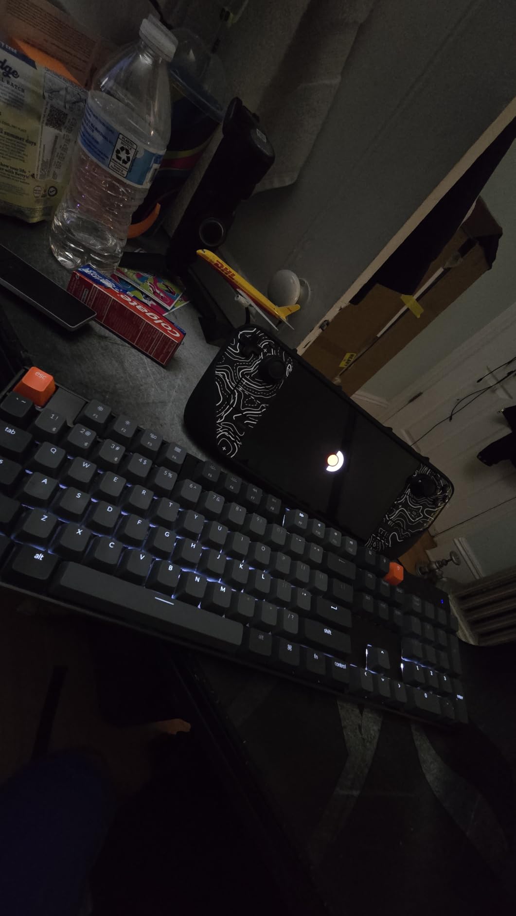 Keychron K10 Full Size 104 Keys Bluetooth Wireless Mechanical Gaming Keyboard for Mac Windows with Keychron Silent K Pro Red Switch, Multitasking/White LED Backlight/USB C Wired Computer Keyboard customer photo 1