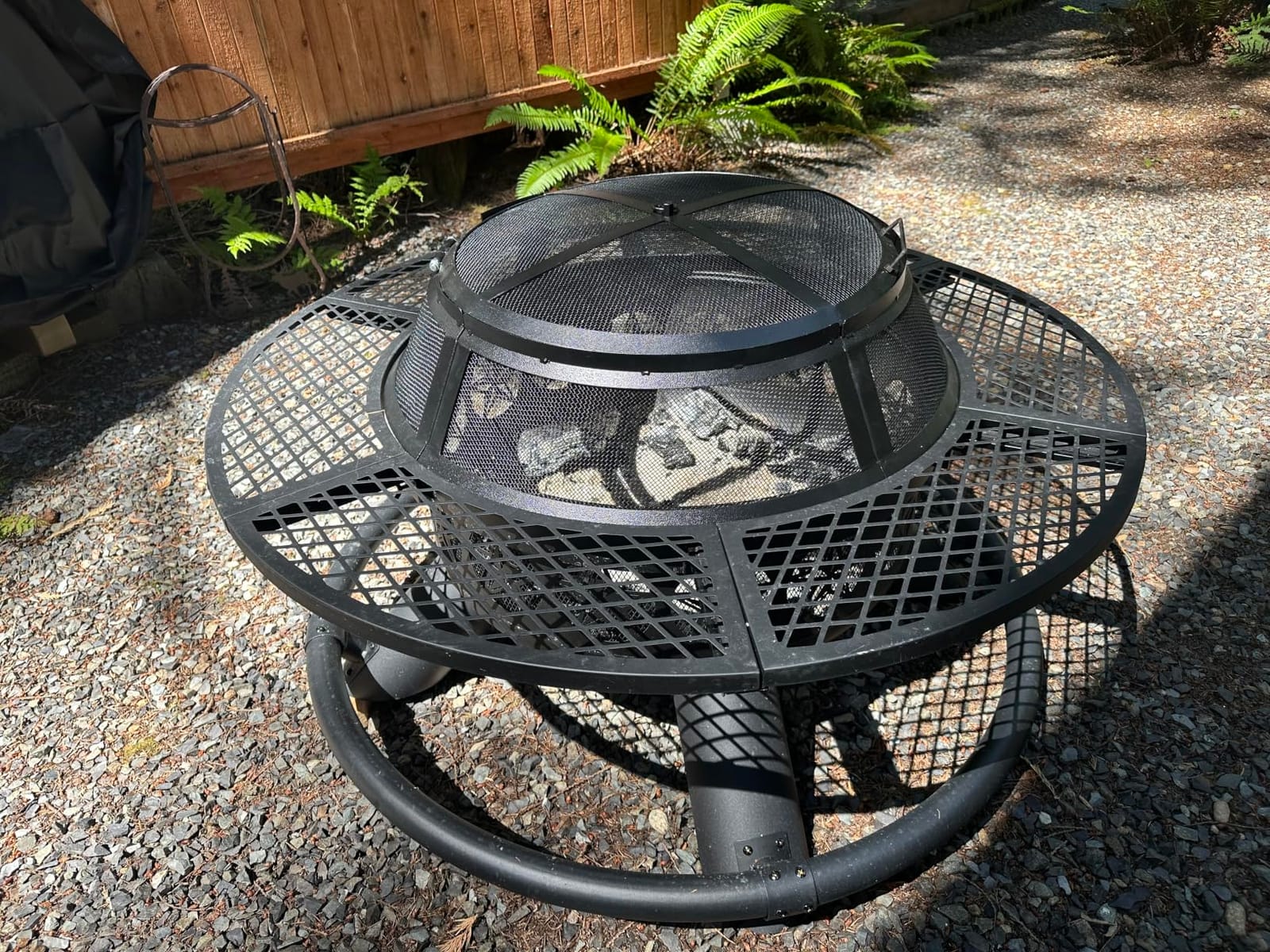 Verdeluxe 47 Inch Outdoor Fire Pit with 2 Grills, Extra Large BBQ Firepits customer photo 1