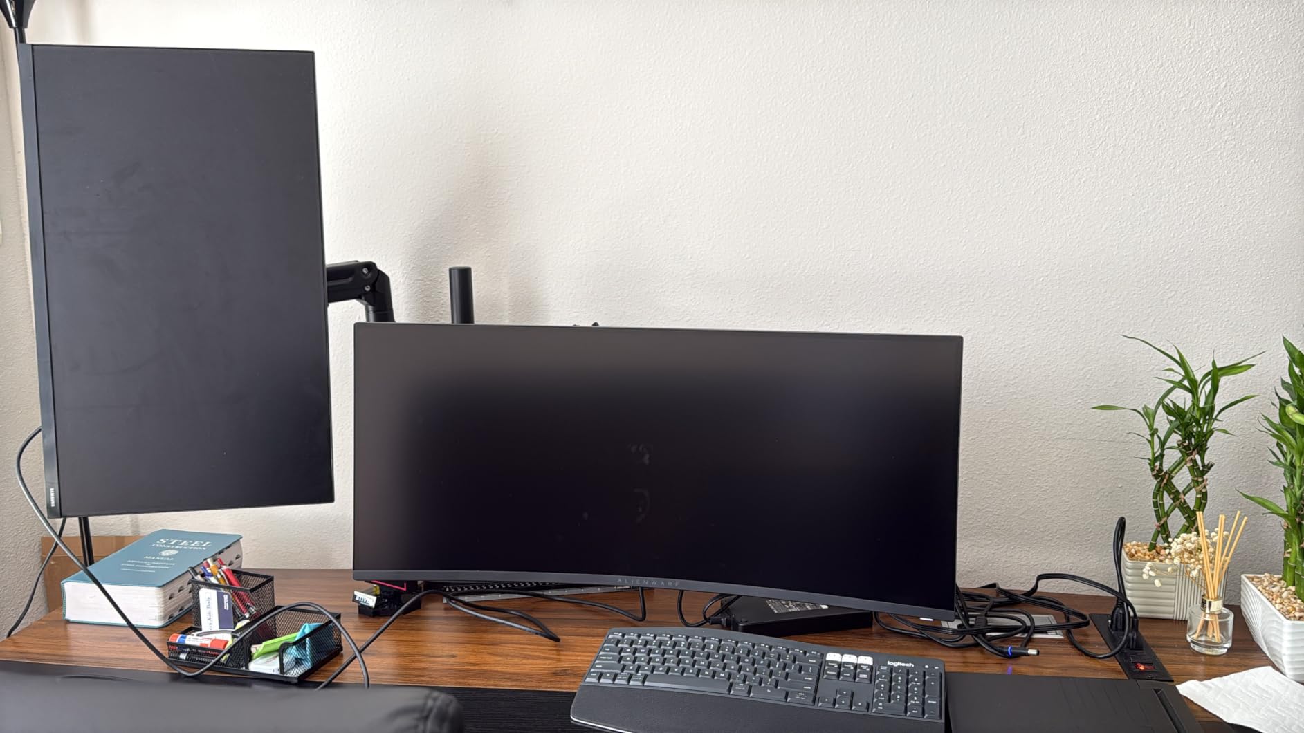 Heavy Duty Dual Monitor Arm for 17-49