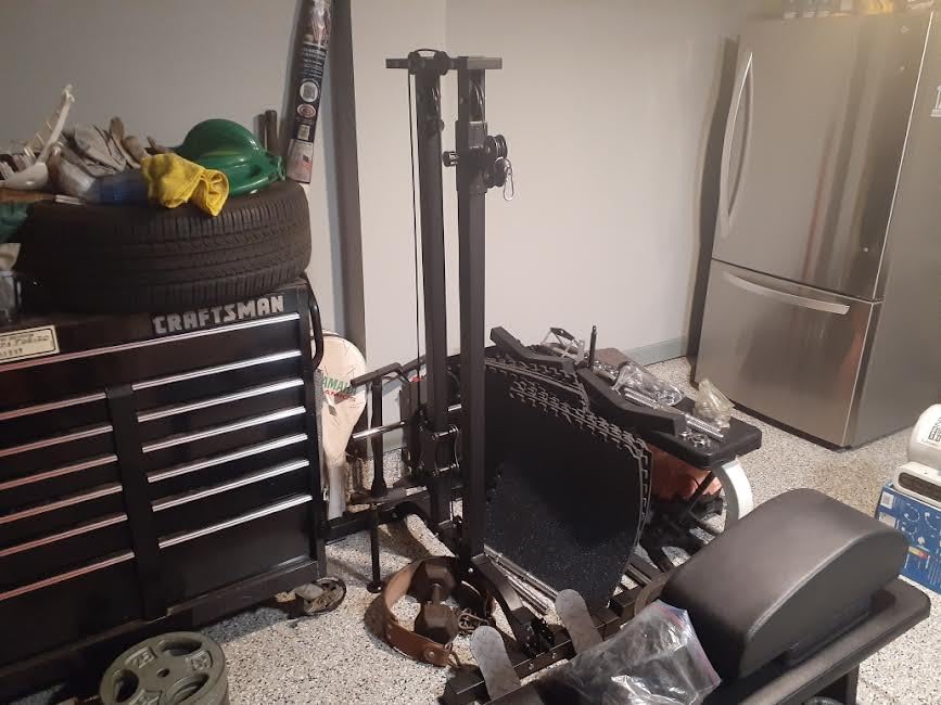 TOUSAINS Cable Machine Home Gym, Foldable LAT Pulldown & Pulley System customer photo 2