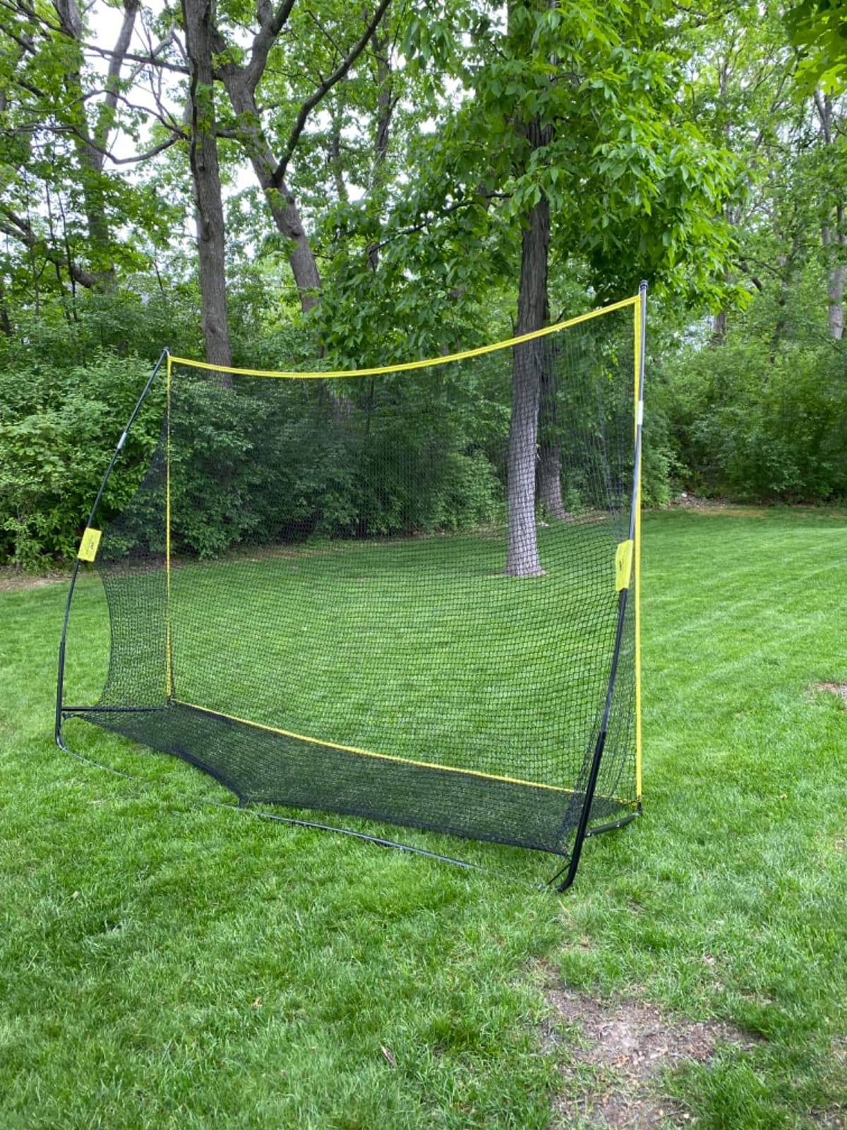 PodiuMax Golf Net, 10x7ft Golf Practice Net with Noise Reduce Silk Target Driving Real Balls, Hitting Nets for Backyard Garage, Improve Chipping Putting Pitching,Gift for Men & Golfers customer photo 1