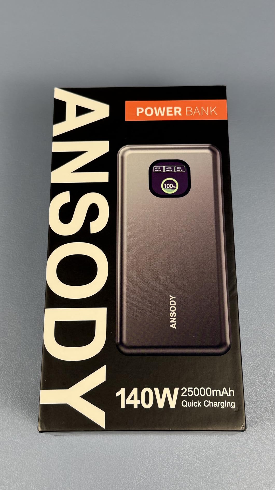 140W Laptop Power Bank, 25000mAh with TFT Smart Digital Display customer photo 1