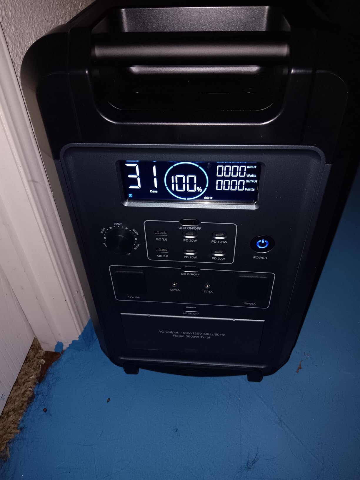 ABOK Ark3600 Portable Power Station 3600W, 3840Wh LiFePO4 Battery customer photo 1