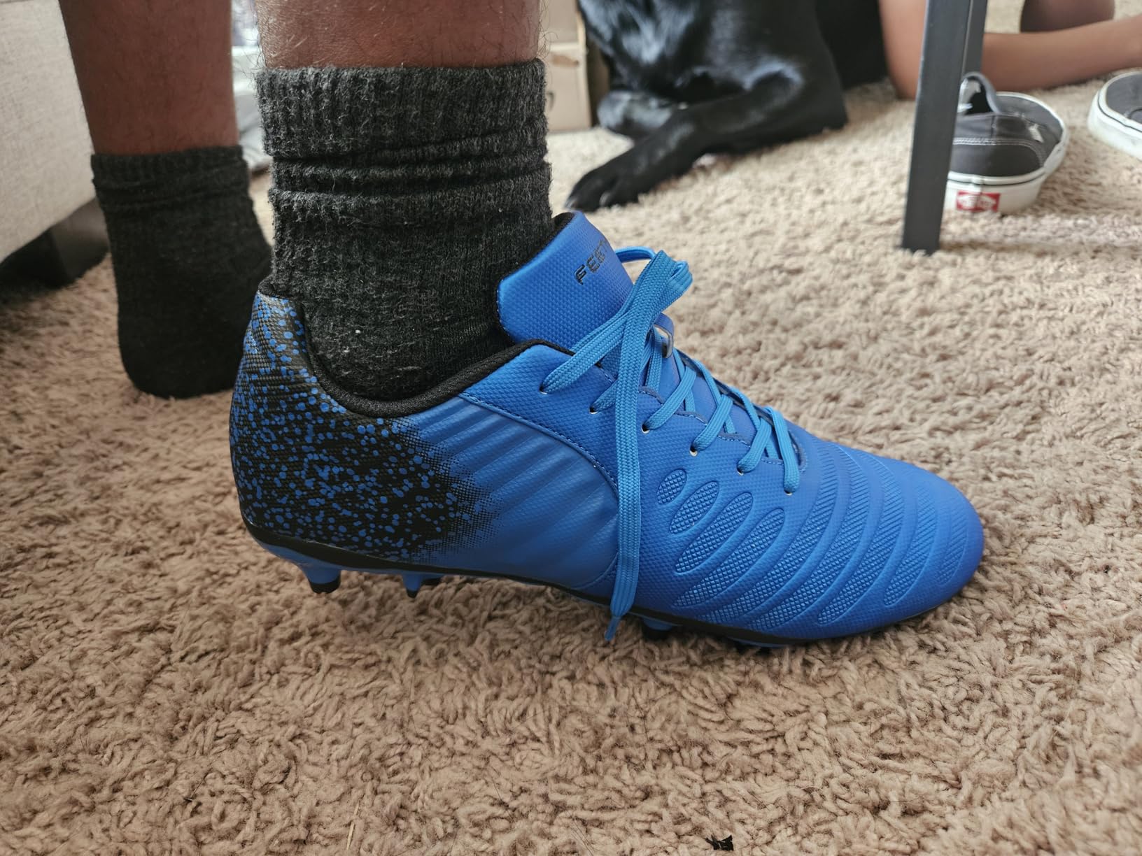 Women's Soccer Cleats Firm Ground, Lightweight Unisex Soccer Shoes for Adults Fits Men & Women customer photo 1