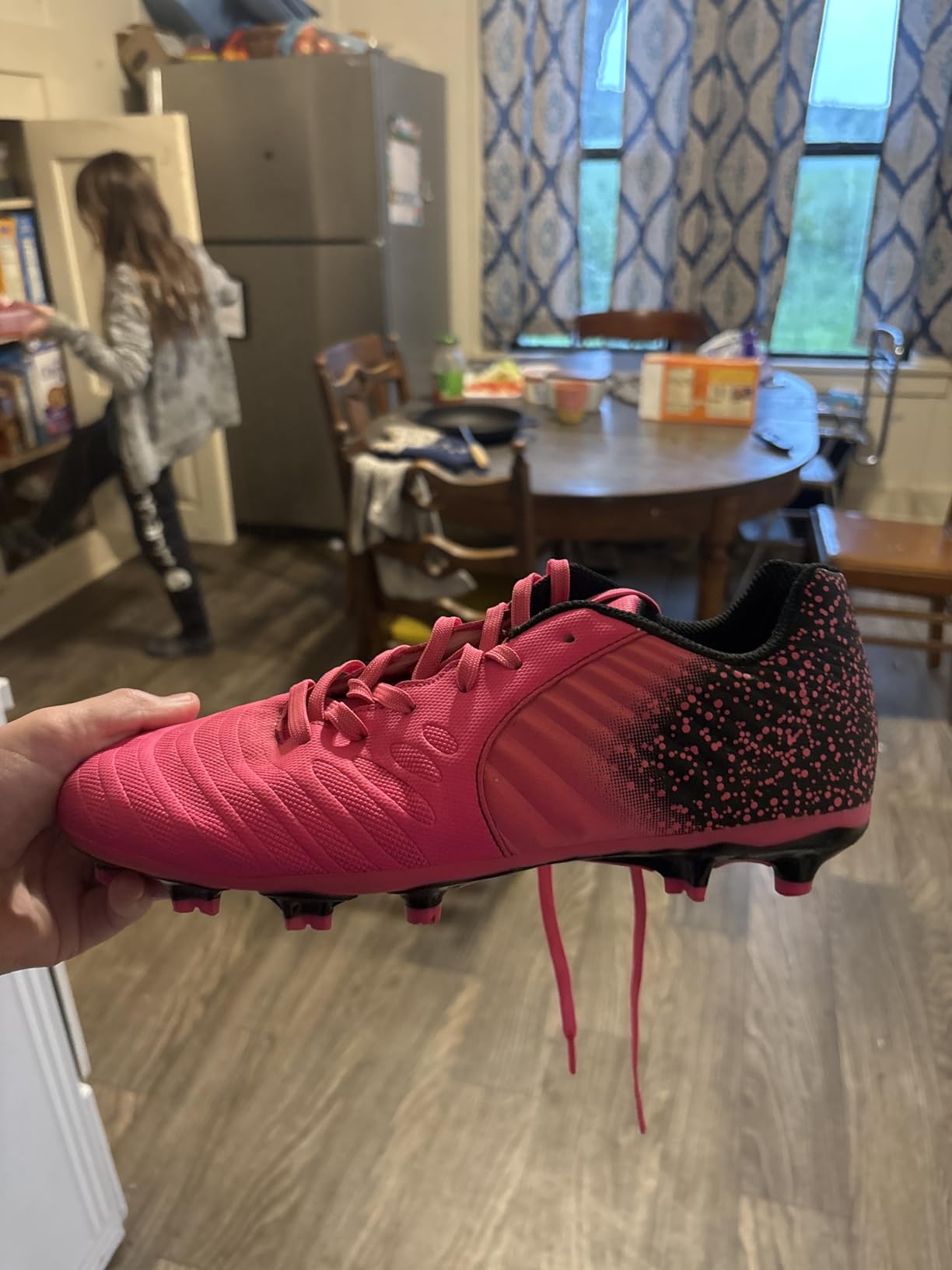 Women's Soccer Cleats Firm Ground, Lightweight Unisex Soccer Shoes for Adults Fits Men & Women customer photo 2