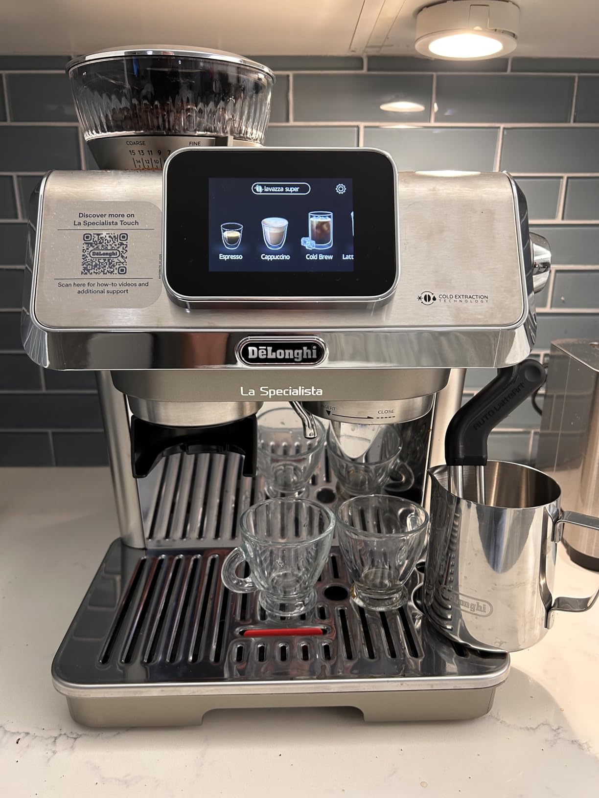 De'Longhi La Specialista Touch Espresso Machine with Coffee Grinder | #1 Worldwide Espresso Machine Maker, Guided Brewing, 10 Preset Recipes, Automatic or Manual Milk Frother, Touchscreen Display customer photo 1