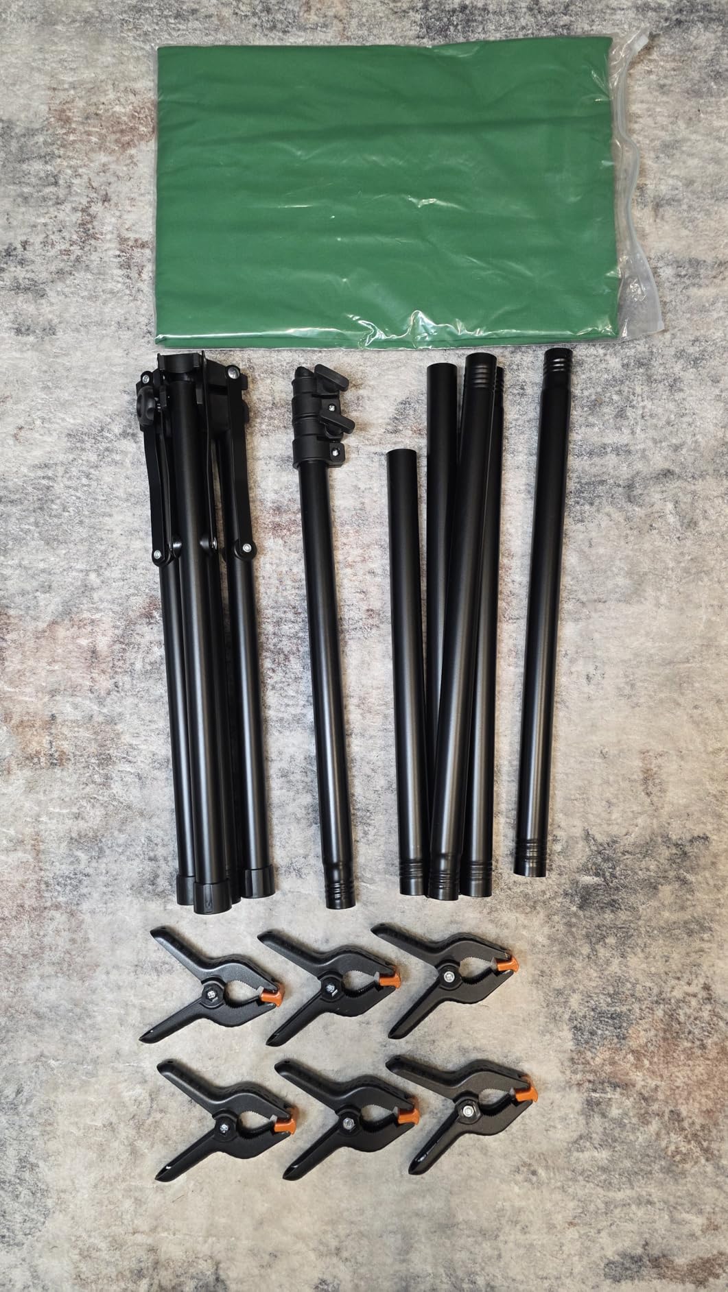 Emart 5x6.5ft Green Screen Backdrop Kit with T-Shape Stand and 6 Clamps customer photo 1